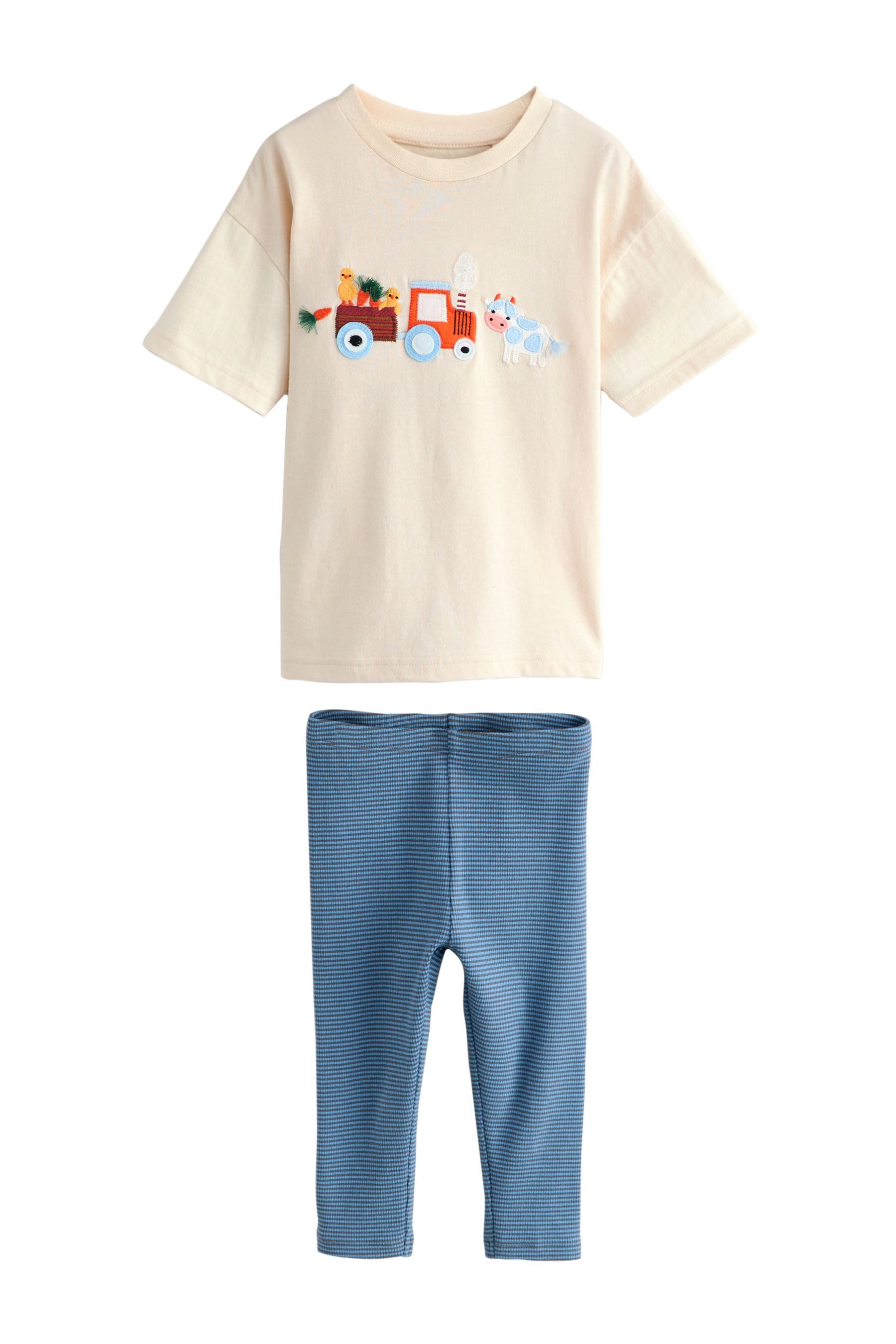 Shirt & Leggings Kurzarm-T-Shirt und Leggings im Set