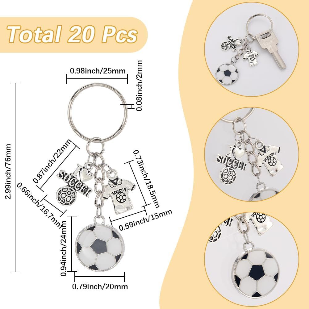 FELIXLEO Schlüsselanhänger Sportliches Fußballkleidung Design als tolles Team Souvenir (1-tlg)