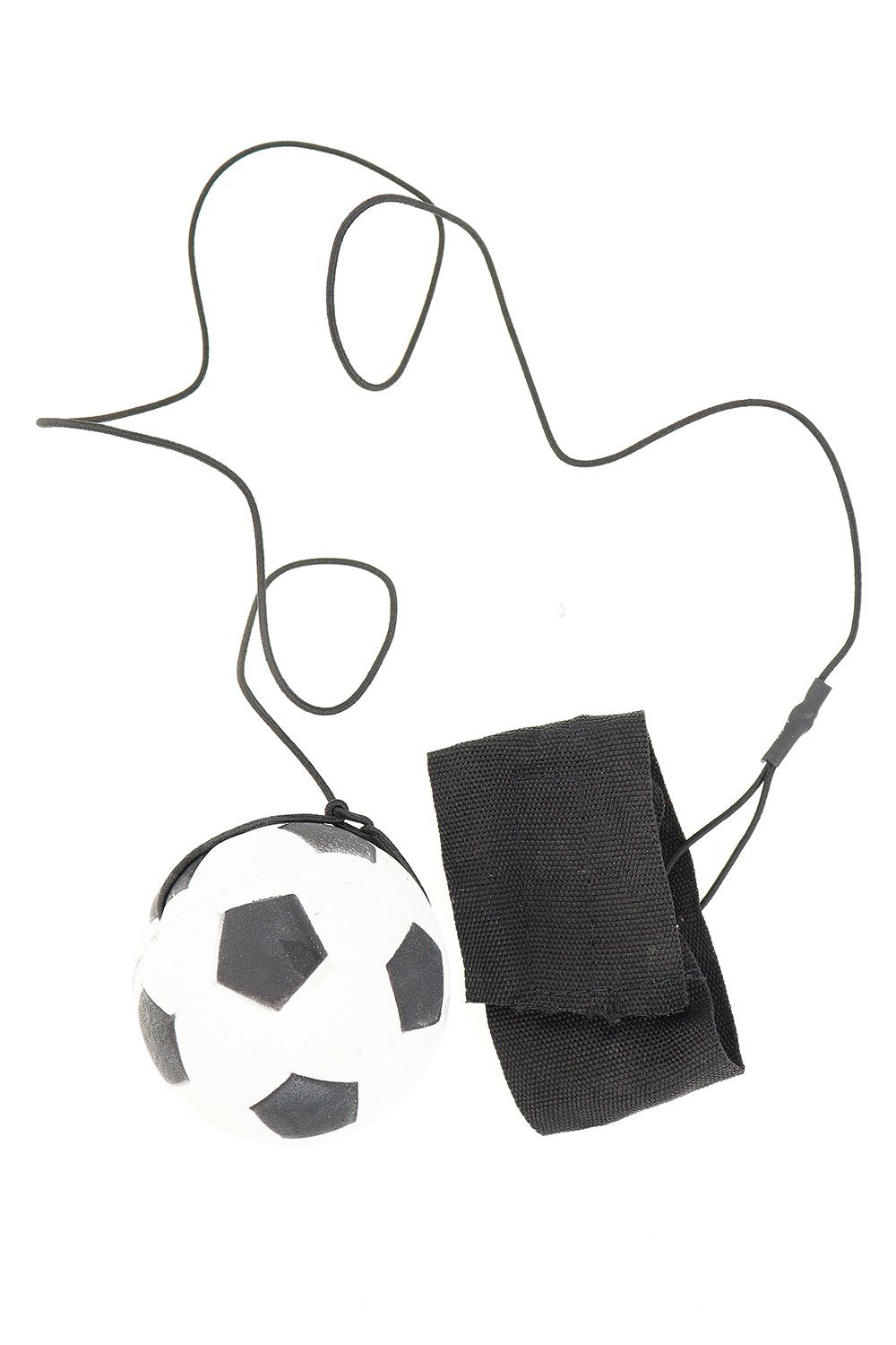 ELLUG Spielball 4er Set Springball/Returnball/Flummi Ø 6cm Armband&Schnur, (4-St)