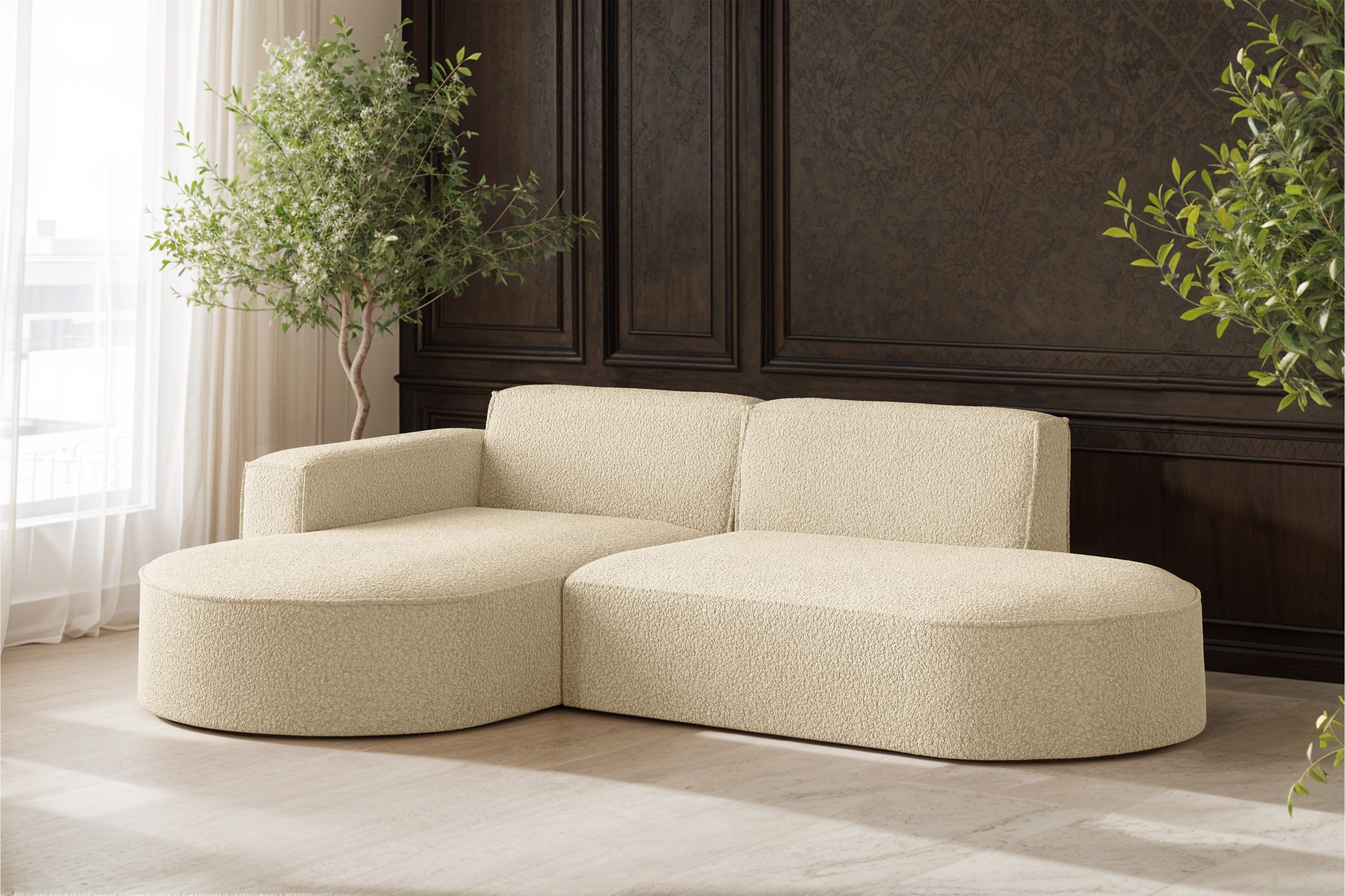 Kaiser Möbel Ecksofa Designer MODENA STUDIO L stoff Cord, Verita,Boucle, Ec günstig online kaufen