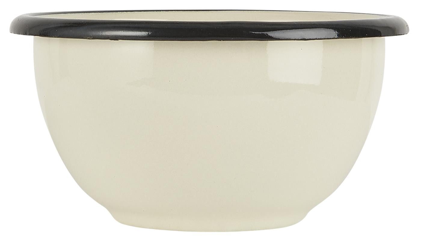 Ib Laursen Schüssel Emaille Schale Retro Vintage Servierschale Müslischale Schüssel/Tasse, Schale klein, Emaille in nostalgischen Stil