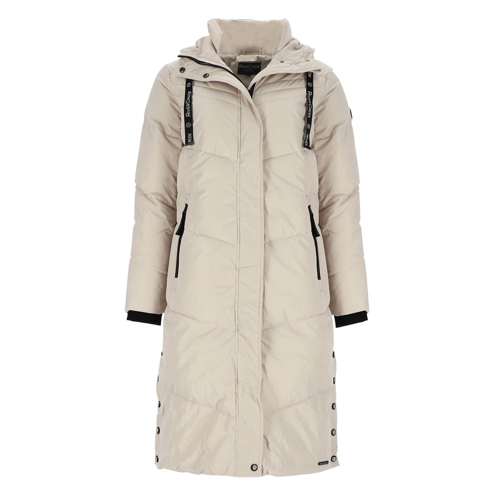 River Creek Steppmantel Damen Mantel gesteppt mit Kapuze - Steppjacke mit S günstig online kaufen