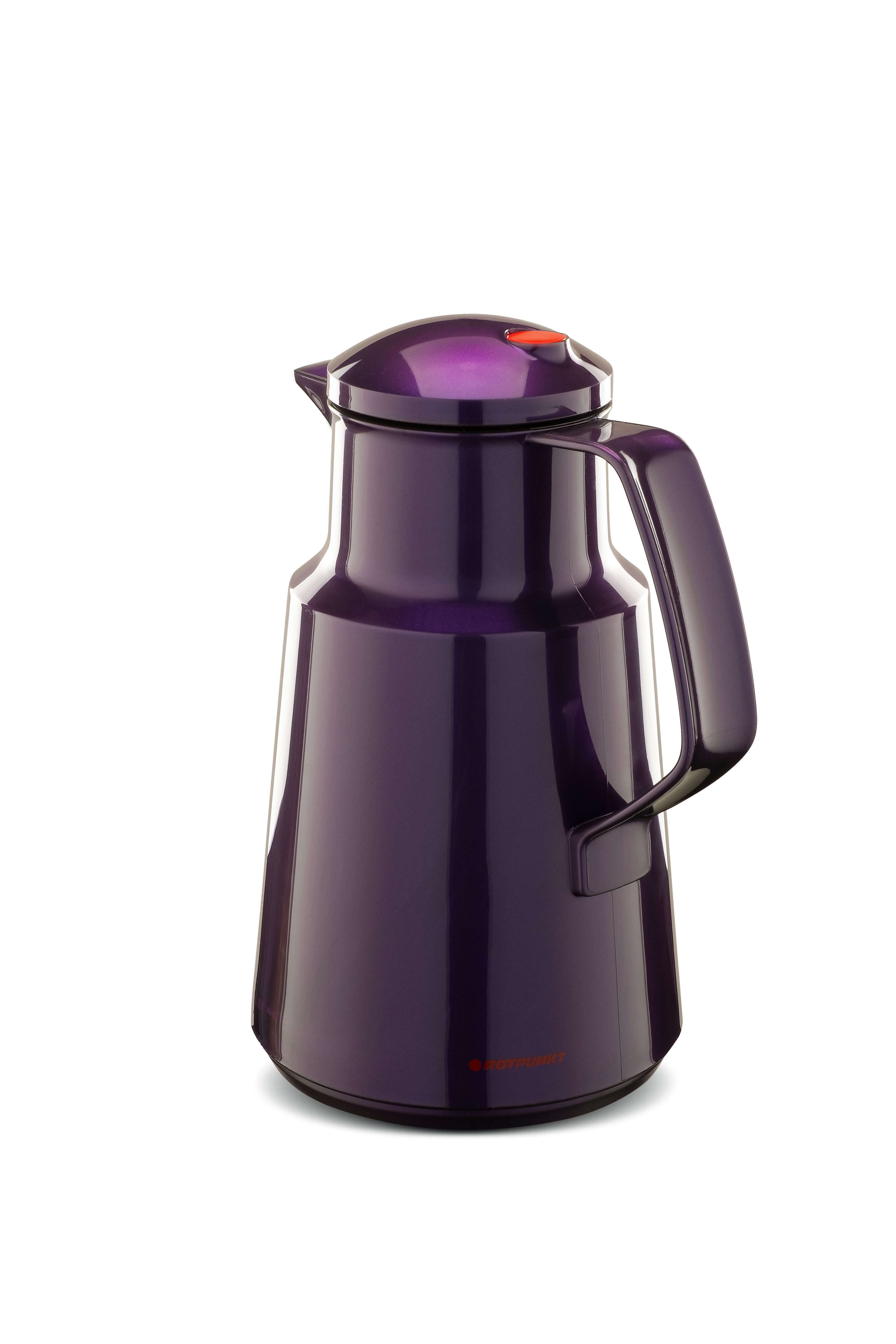 ROTPUNKT Isolierkanne 1,0 Liter I Glaseinsatz I premium Thermokanne I 24 Std heiß, (Kaffeekanne I Teekanne, Thermoflasche), Langanhaltende Isolierung