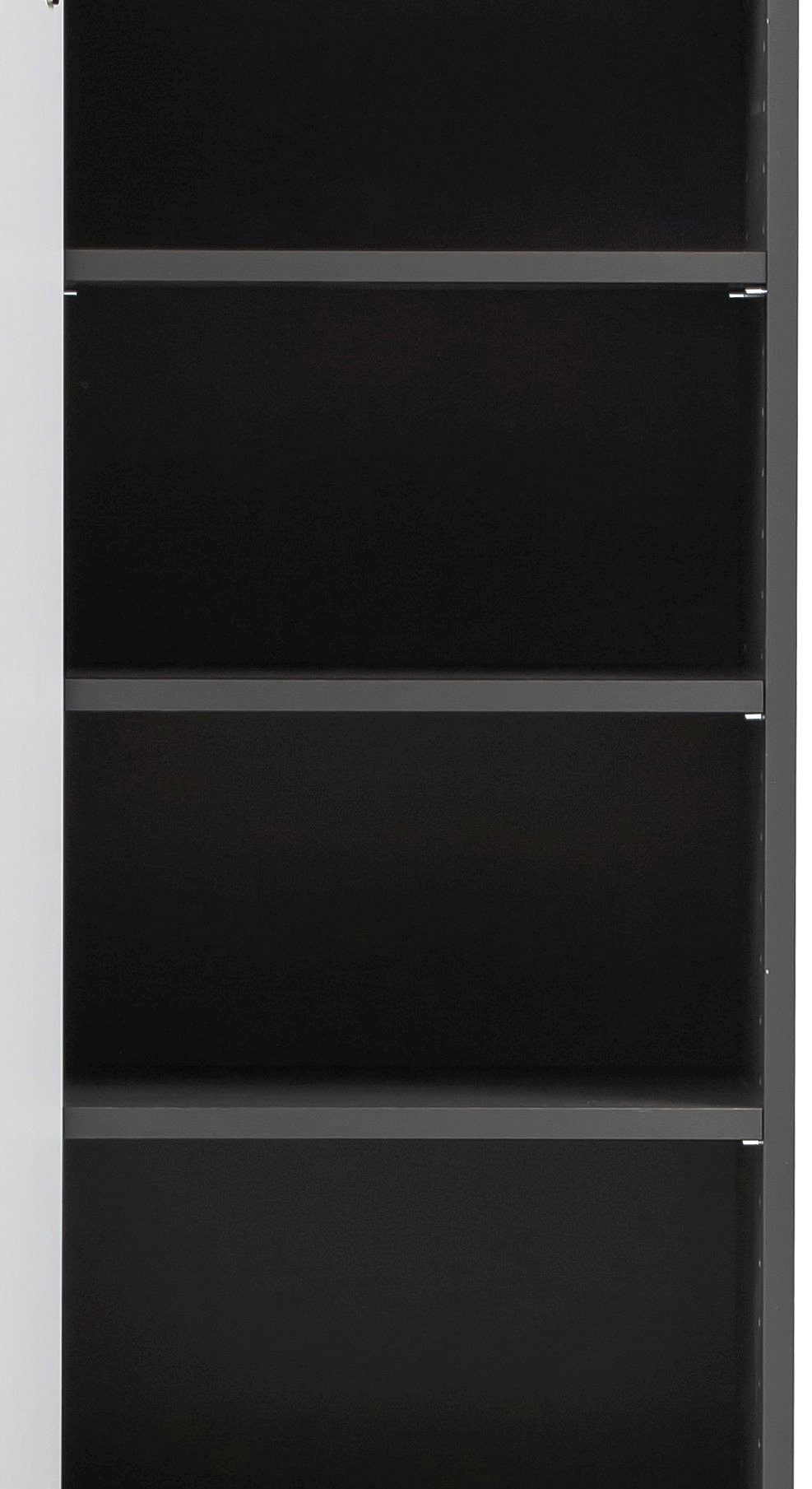 welltime Badezimmer-Set Kaunas, (Set, 4-St), Waschtisch-Set (Breite 80 cm) mit Midischrank und Seitenschrank