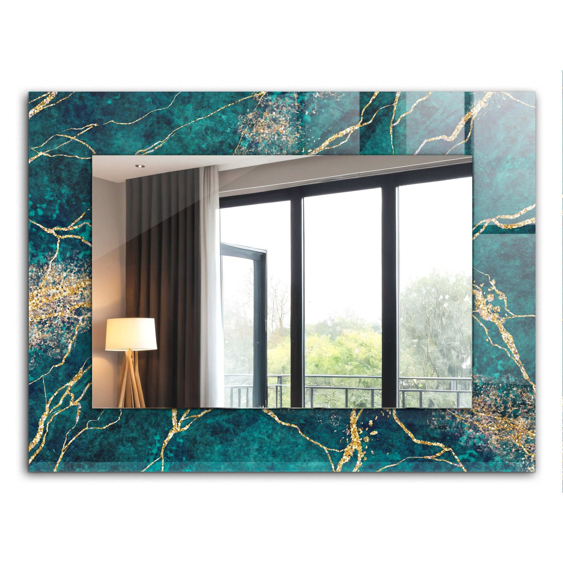 Tulup Dekospiegel Modern Spiegel mit Aufdruck, günstig online kaufen