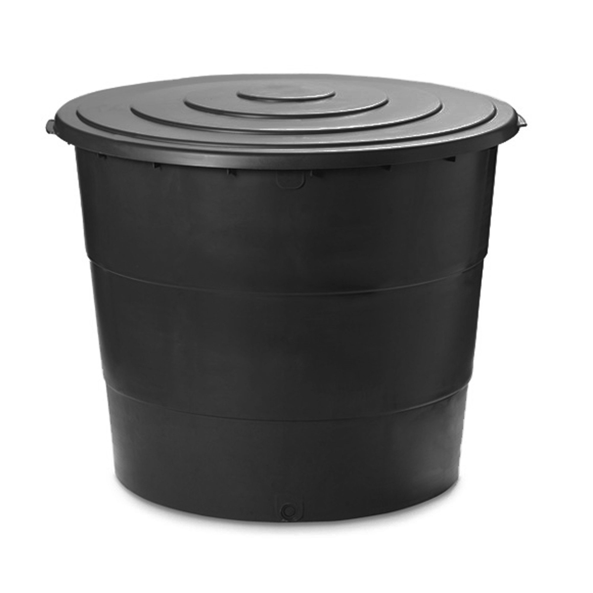 ONDIS24 Regentonne Regenwassertank XXL 500L mit Deckel Wasserspeicher Fass, 500 l, (1-tlg), robust & UV-beständig, zur Bewässerung, Tonne mit Füllstandsanzeige