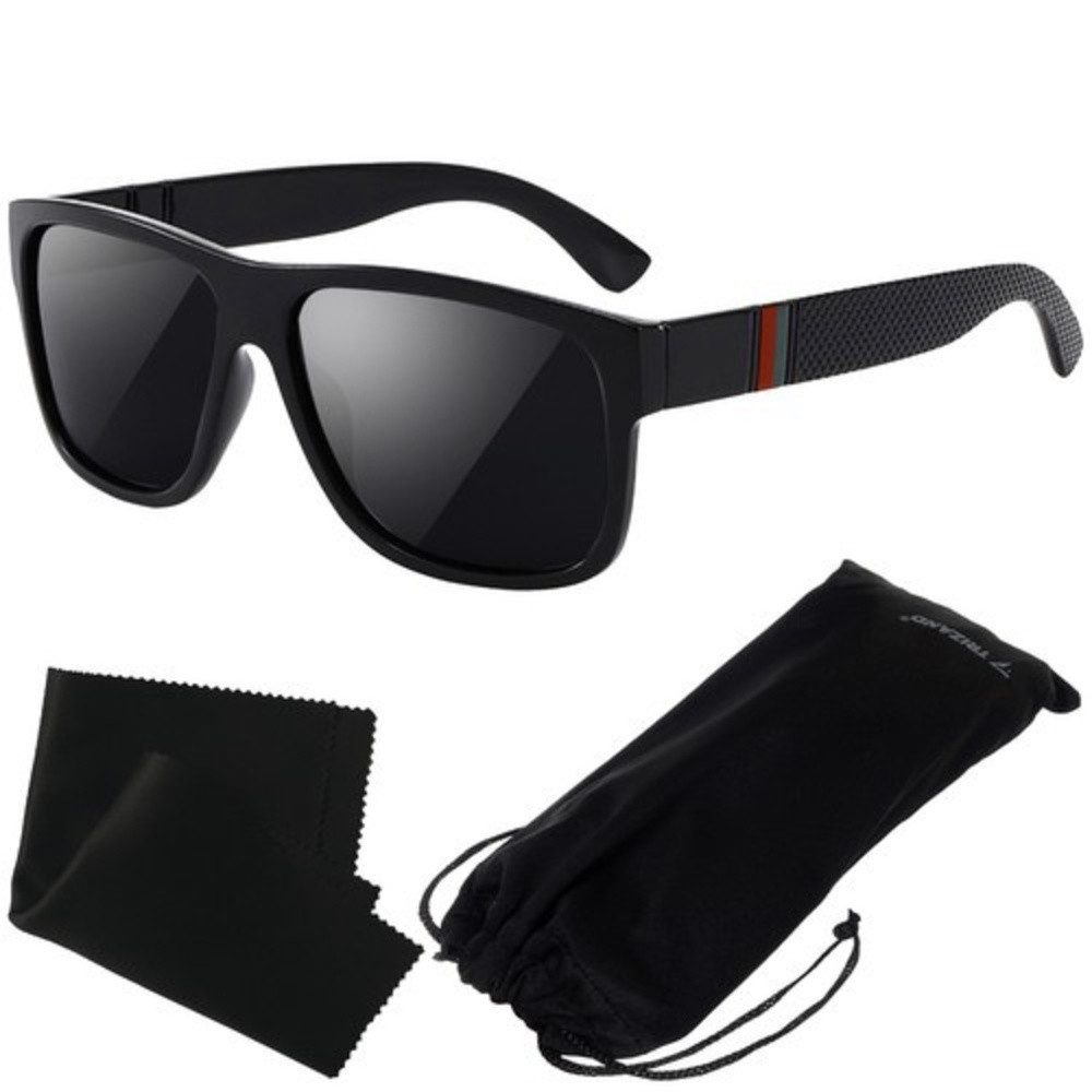 Trizand Sonnenbrille Polarisierte Sonnenbrille UV 400 (Spar-Set, 1-St., Accesoires) Zeitloser Stil, passend für Damen und Herren in jeder Situation