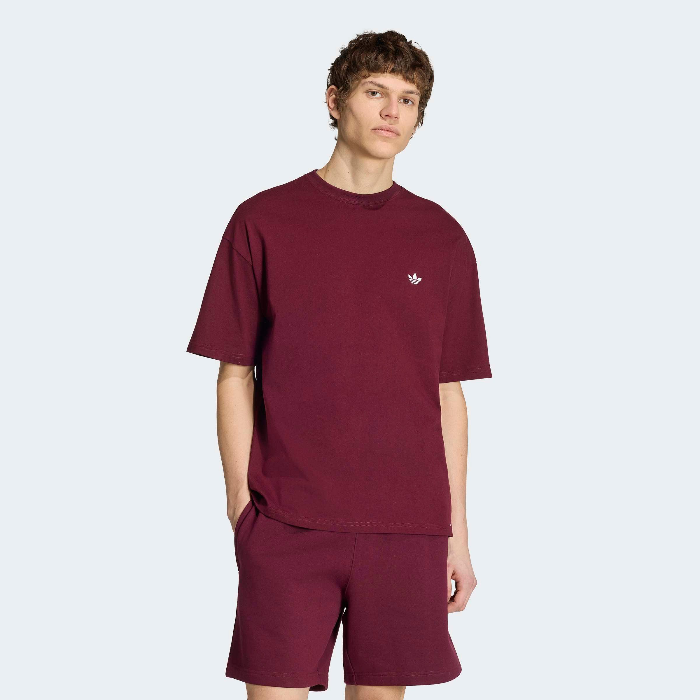 adidas Originals T-Shirt TREFOIL ESSENTIALS, LOCKER GESCHNITTEN für Erwachsene, mit Rundhalsausschnitt, ohne Verschluss, aus Baumwolle
