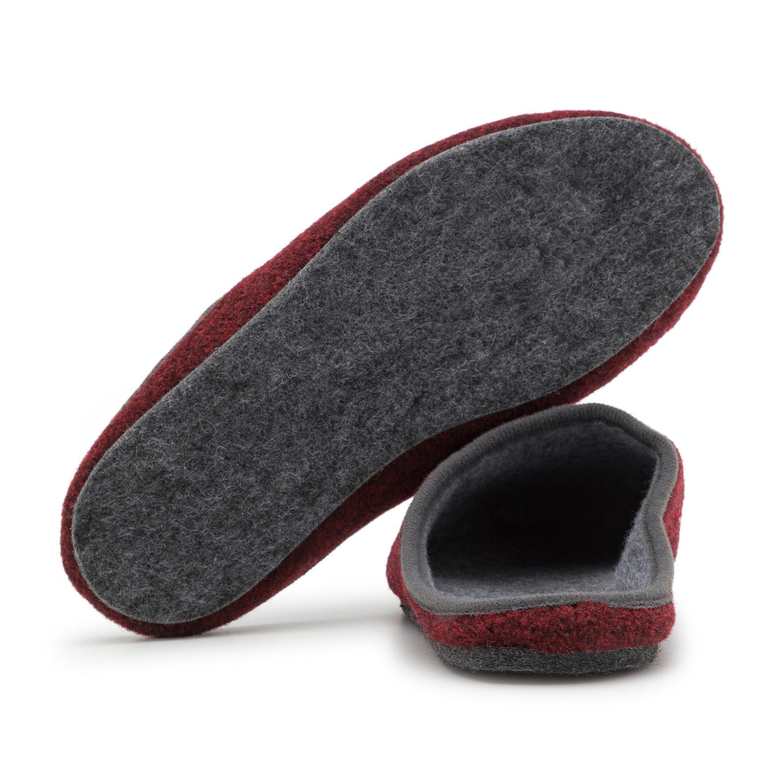 Pantoffelmann Filz Pantoffel Herren Damen Hauspantoffel Filzpantoffel Hausschuhe Pantoffel (1 Paar) Filzpantoffeln, Gästepantoffel besonders leicht