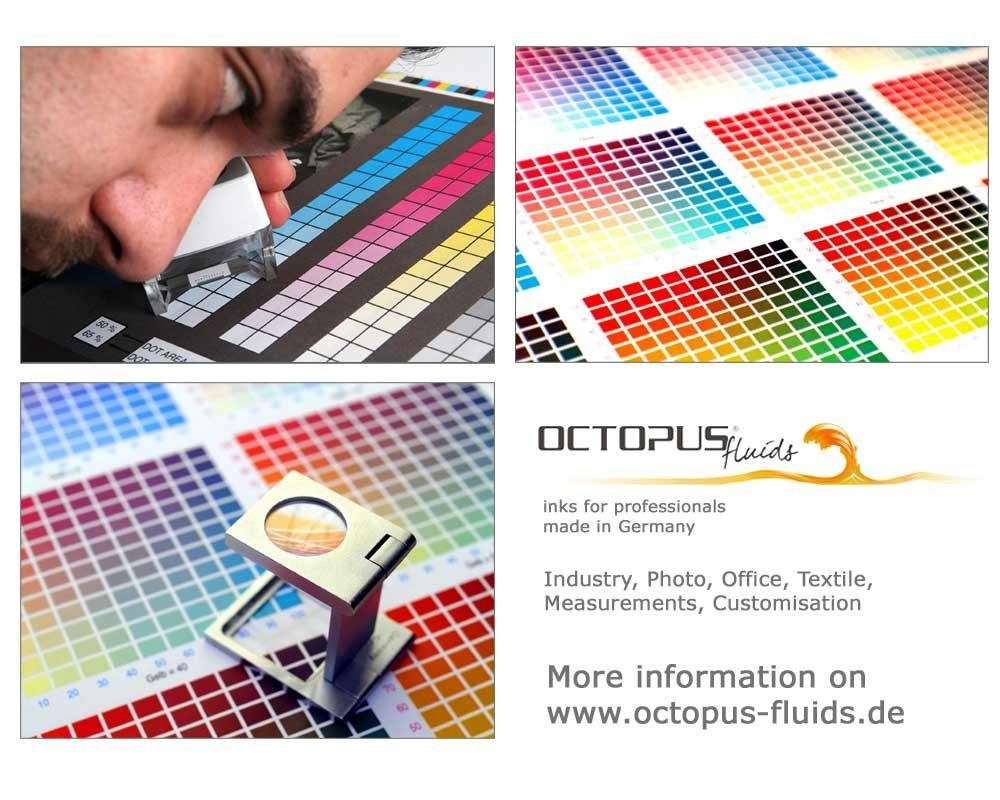 Thumbnail - OCTOPUS Fluids Nachfülltinte Set comp. f. HP 932, 933, 940, 950, 951, vier Farben Nachfülltinte (für HP, Set, 4x 1000 ml...