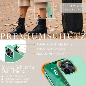 Nalia Smartphone-Hülle Apple iPhone 14 Pro Max, Nachhaltige Bio Hülle / MagSafe Funktion / Ökologisch / ohne Plastik