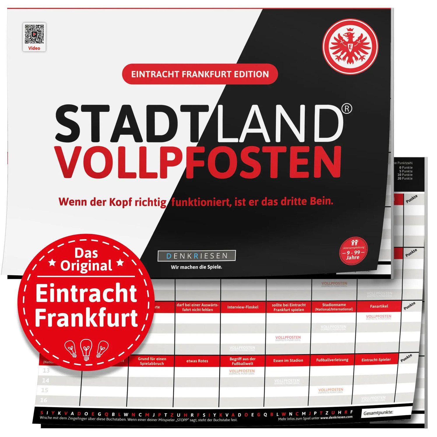 Spiel DENKRIESEN - STADT LAND VOLLPFOSTEN® - Eintracht Frankfurt EDITION...