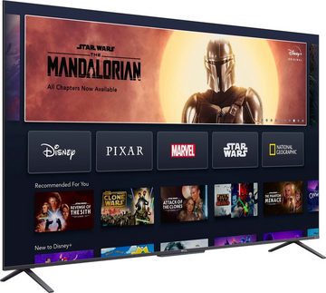 TCL 50C722X1 QLED-Fernseher (126 cm/50 Zoll, 4K Ultra HD, Smart-TV, Android TV, Android 11, Onkyo-Soundsystem)