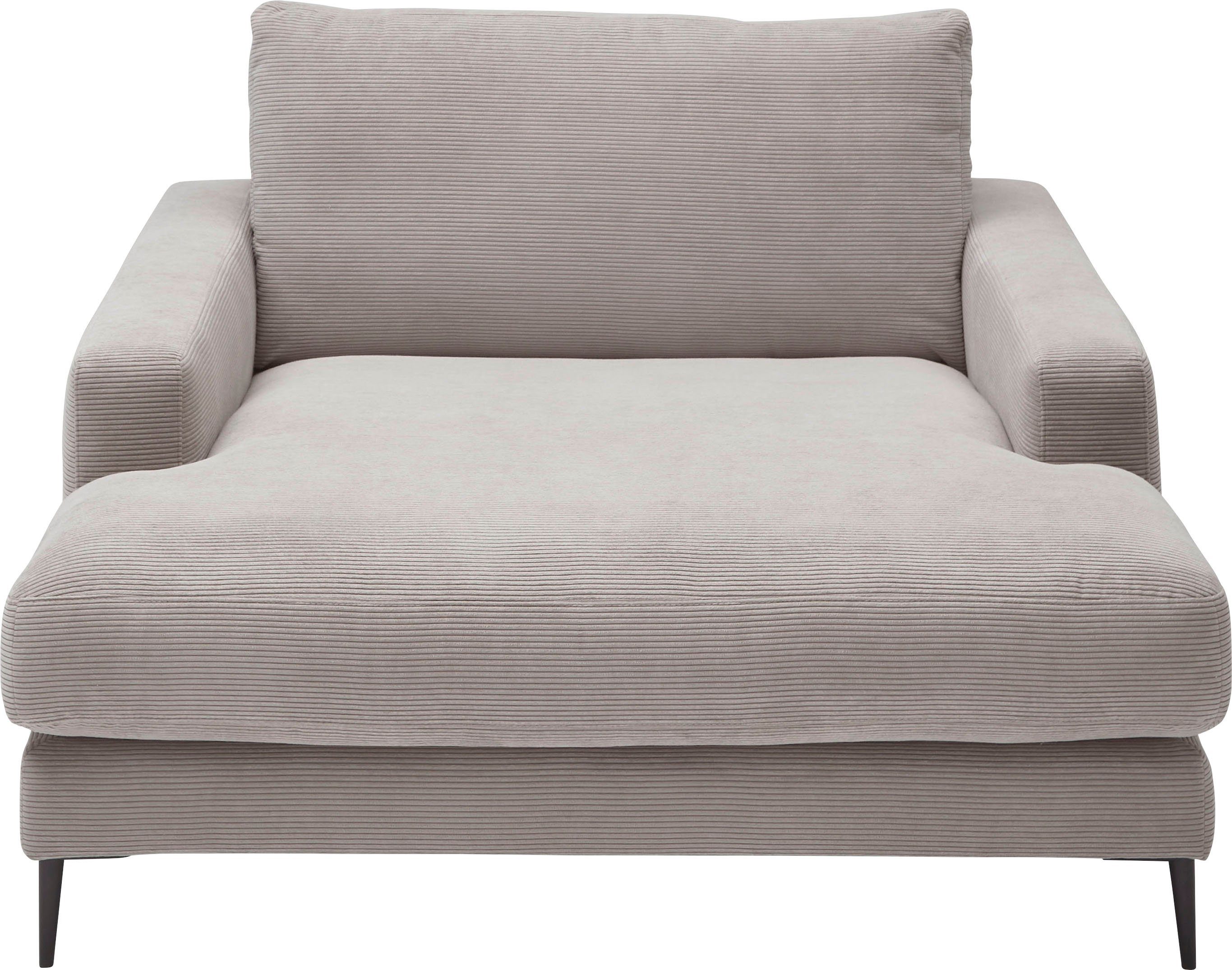 INOSIGN Chaiselongue Downtown Loungemöbel zum Relaxen, B/T/H: 132/170/84 cm, auch in Bouclé, Cord und Easy care - leicht mir Wasser zu reinigen