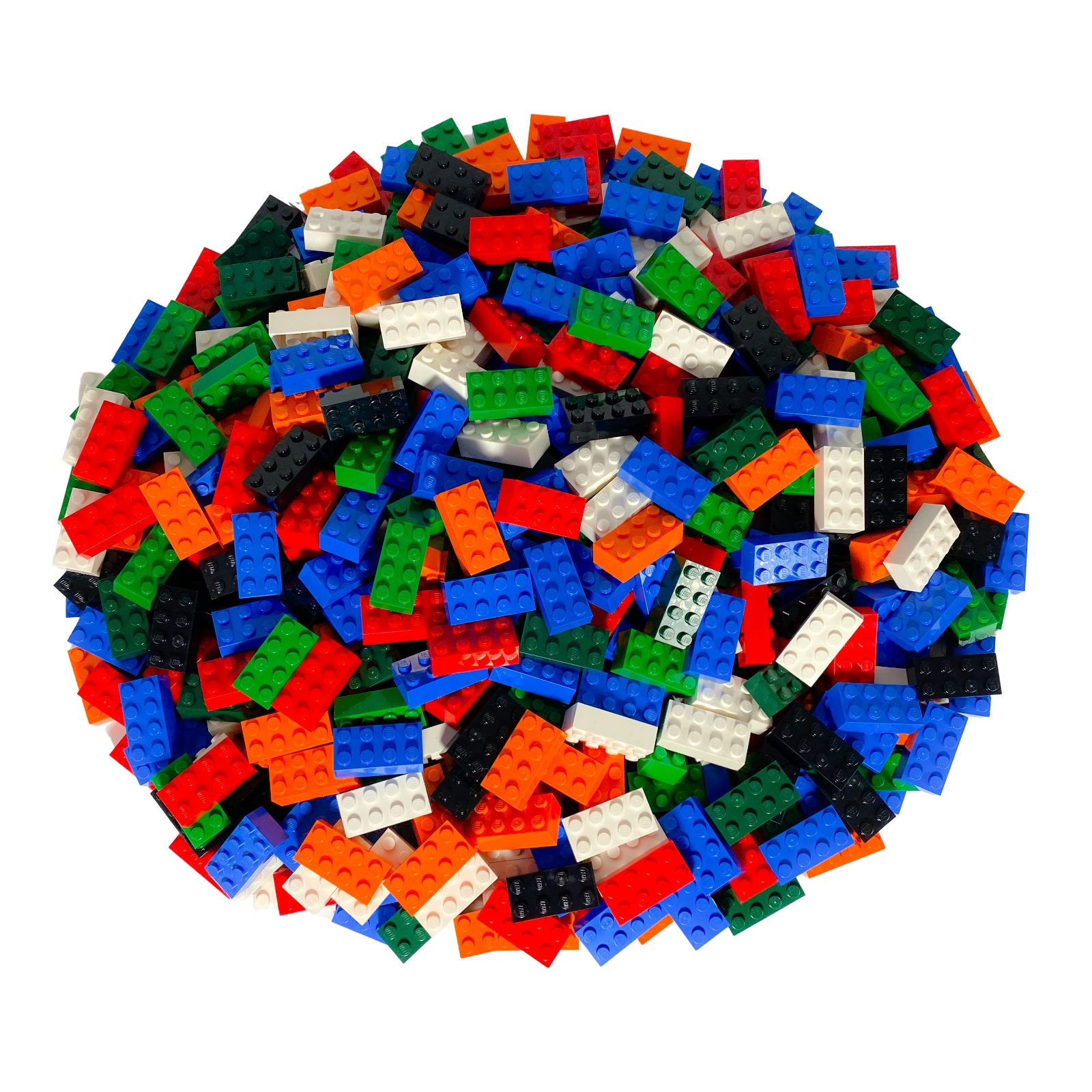 LEGO® Spielbausteine LEGO® 2x4 Steine Hochsteine Bunt Gemischt - 3001 NEU!  Menge 50x, (Creativ-Set, 50 St), Made in Europe