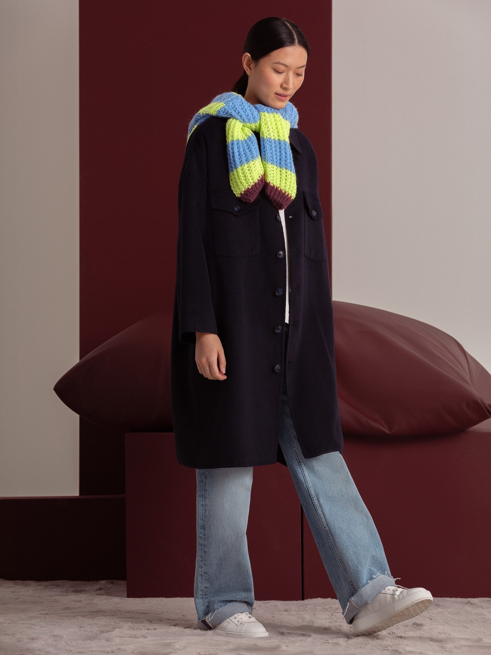 SENSES.THE LABEL Langjacke mit Brusttaschen