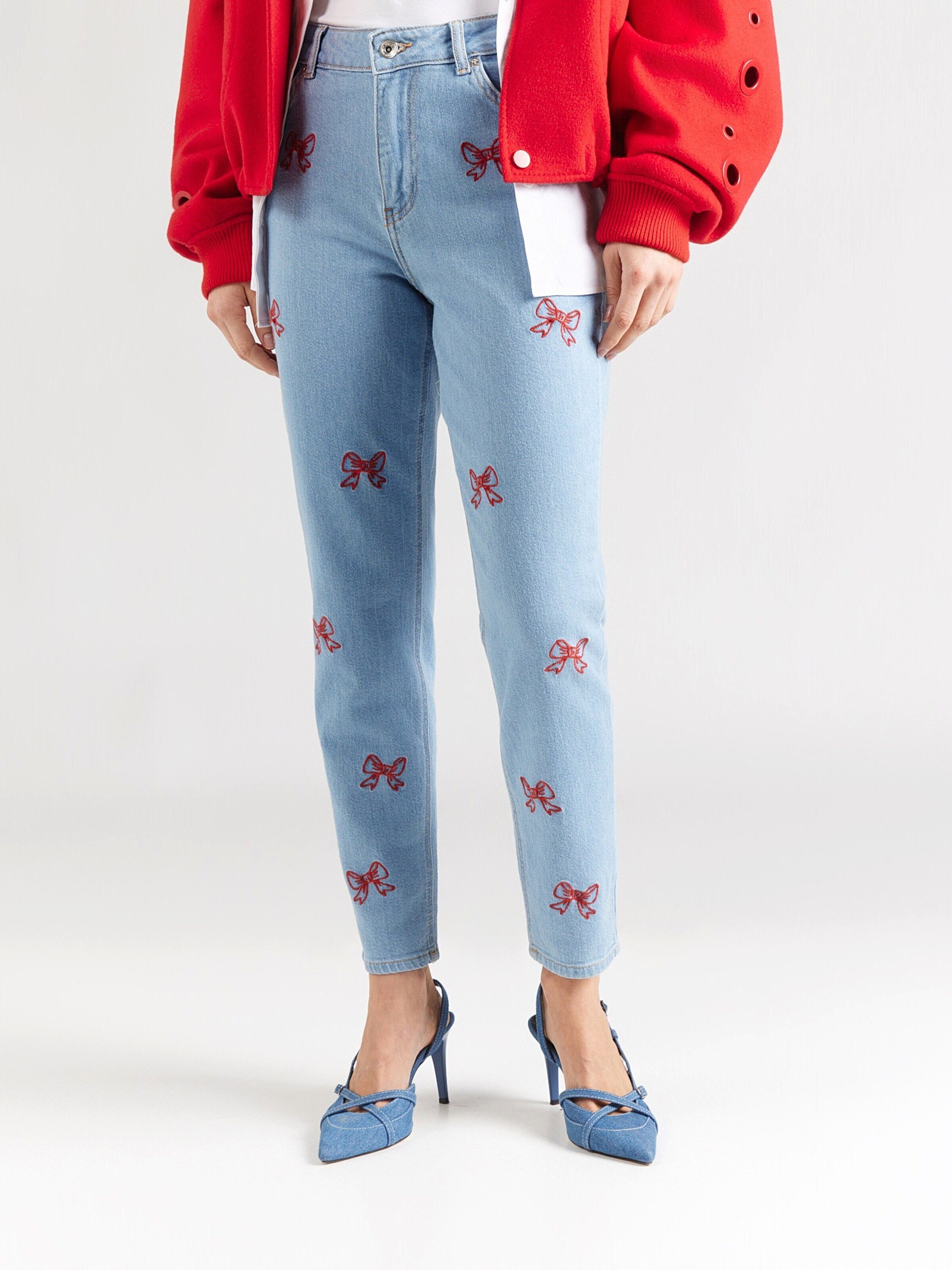 ONLY 7/8-Jeans ONLINC (1-tlg) Stickerei