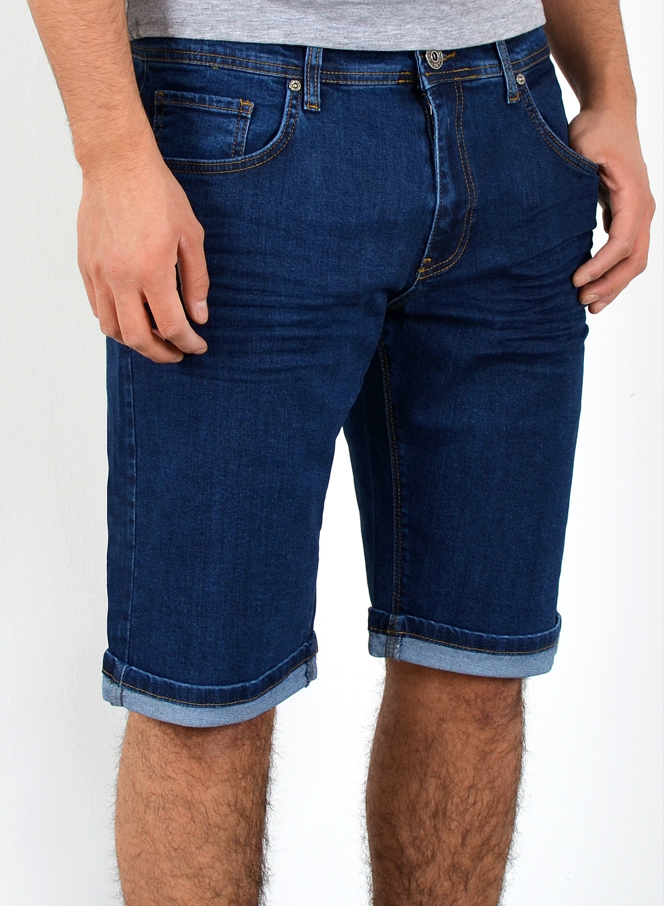 ESRA Jeansshorts Herren kurze Jeanshose mit Stretch Jeans Shorts Hose Herre günstig online kaufen