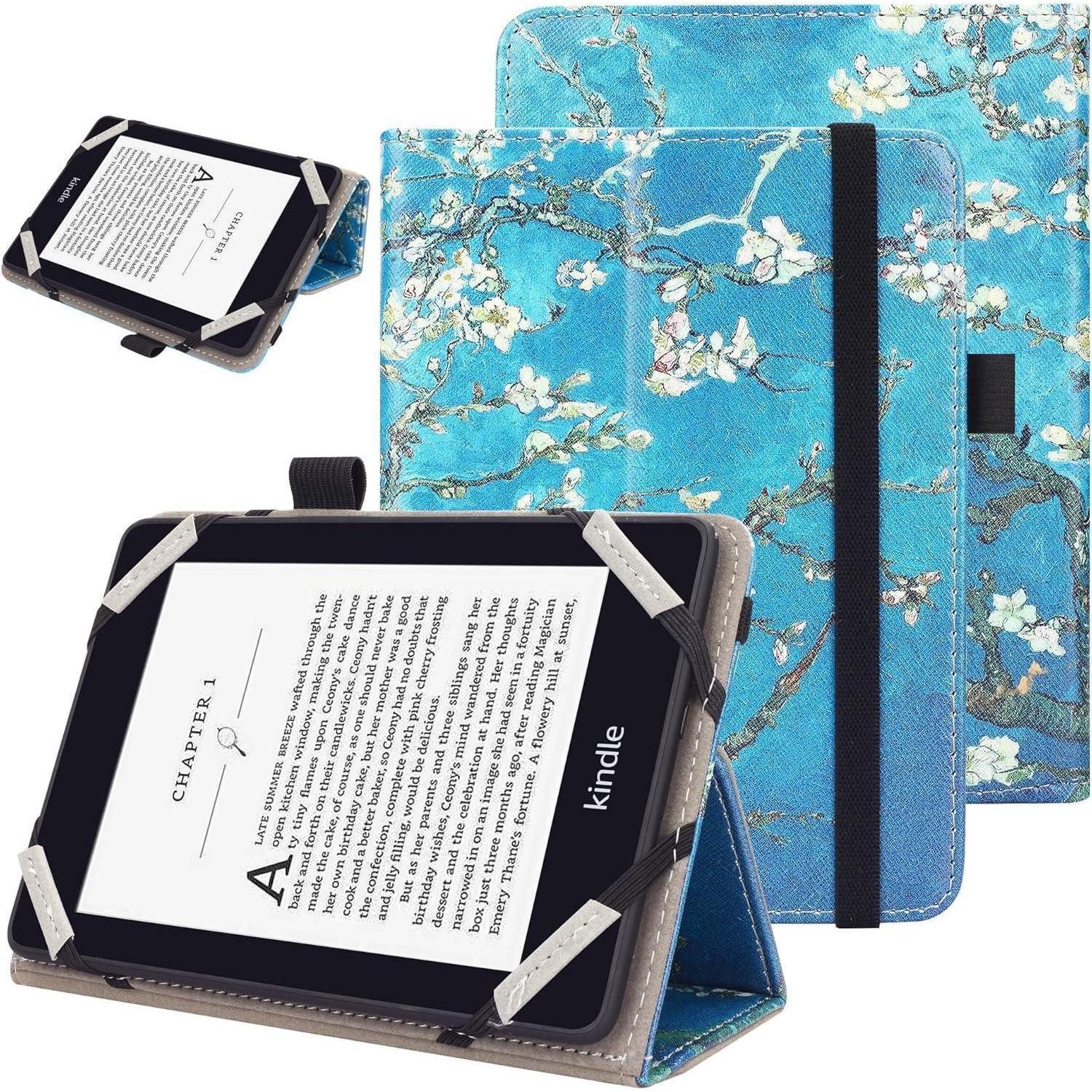LuxusKollektion E-Reader-Hülle Universal 6 Zoll Kindle Paperwhite Kobo E-Reader Hülle Handschlaufe