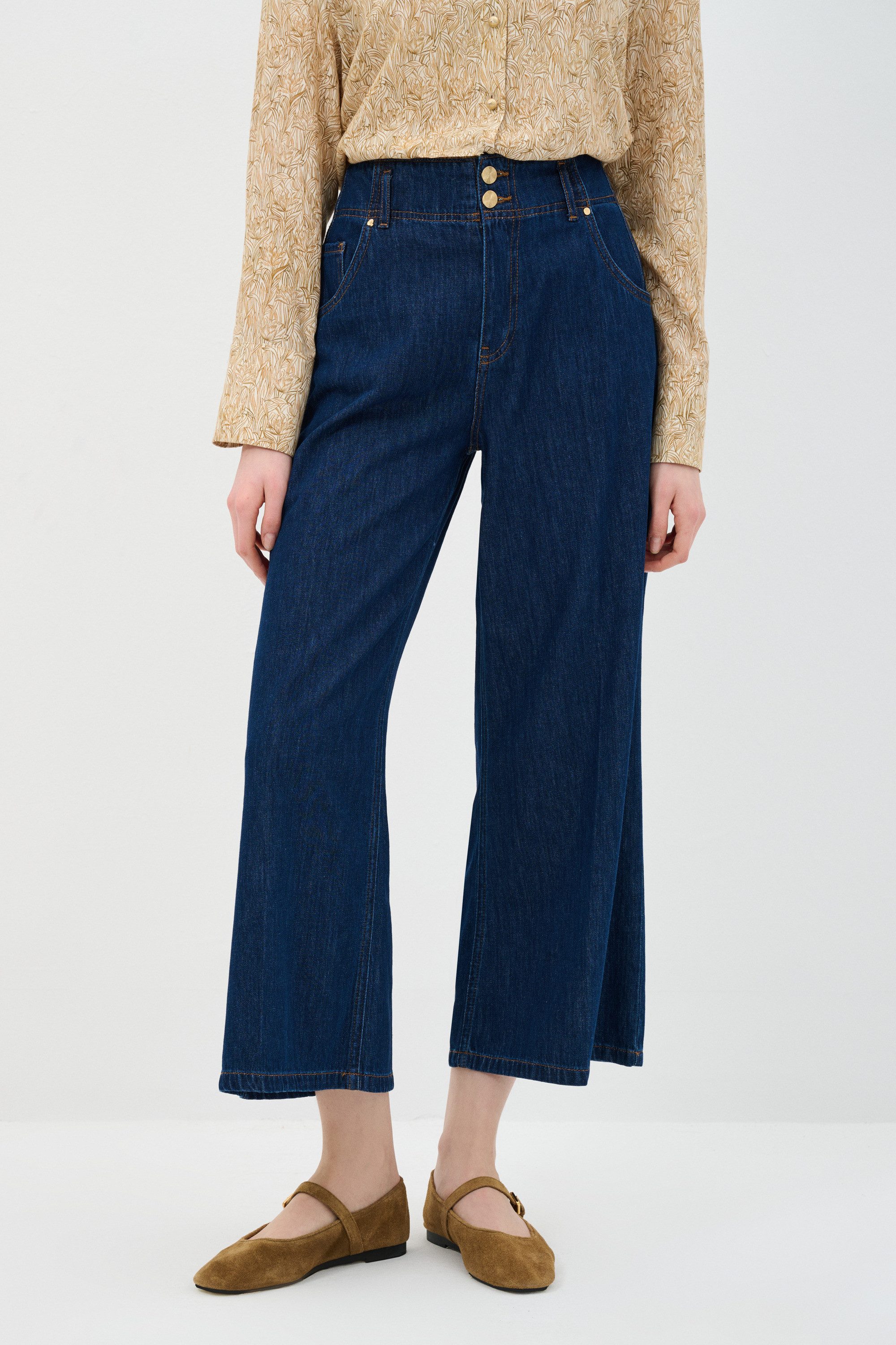 adL Bequeme Jeans Jeanshose mit weitem Bein