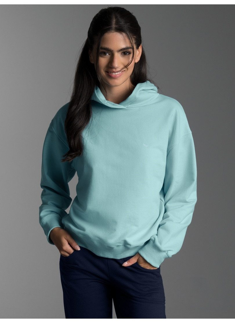 Trigema Sweatshirt TRIGEMA Dünner Oversize-Hoodie