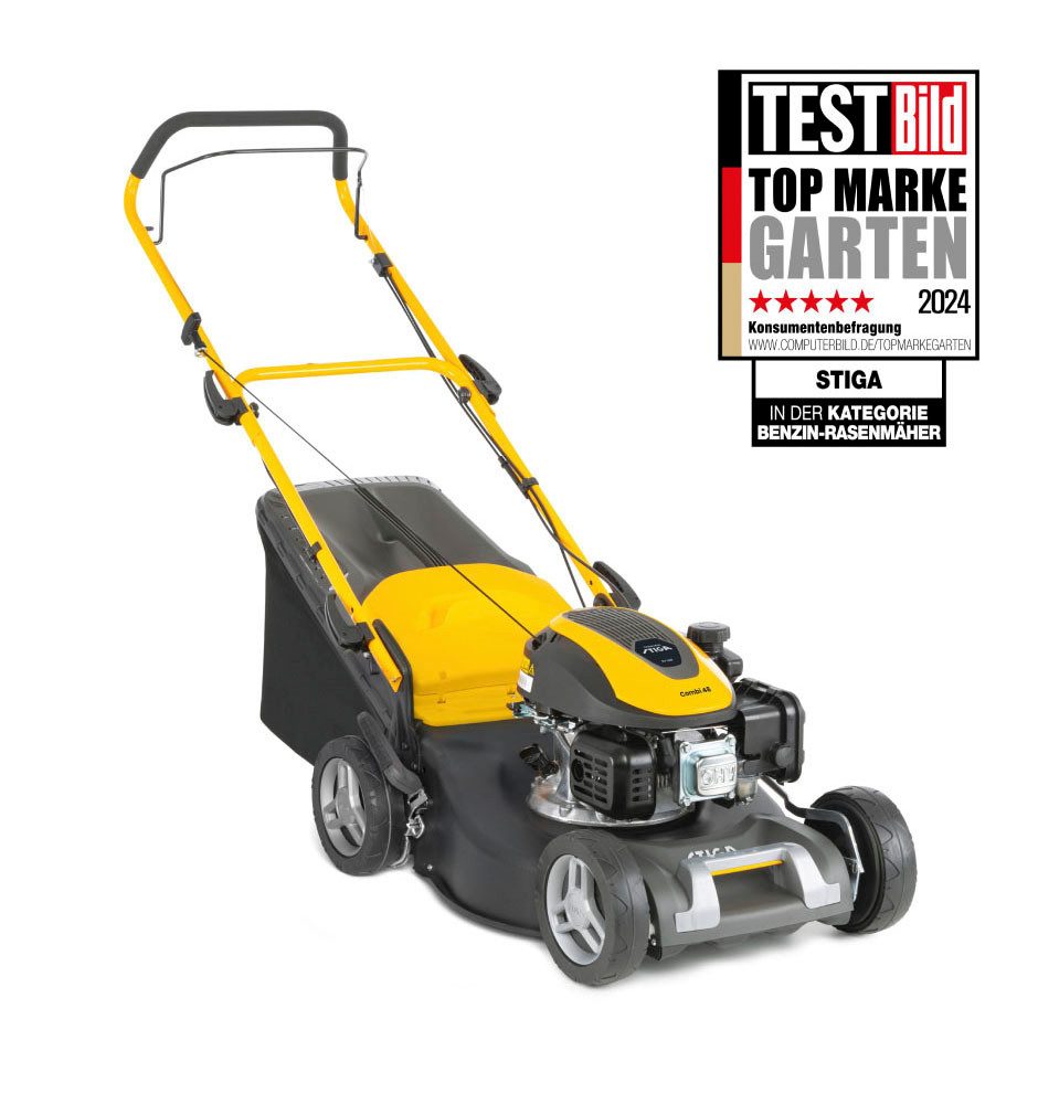 STIGA GARDEN Benzinrasenmäher COMBI 48, 46 cm Schnittbreite, 3 PS, 3-in-1 Schnittsystem