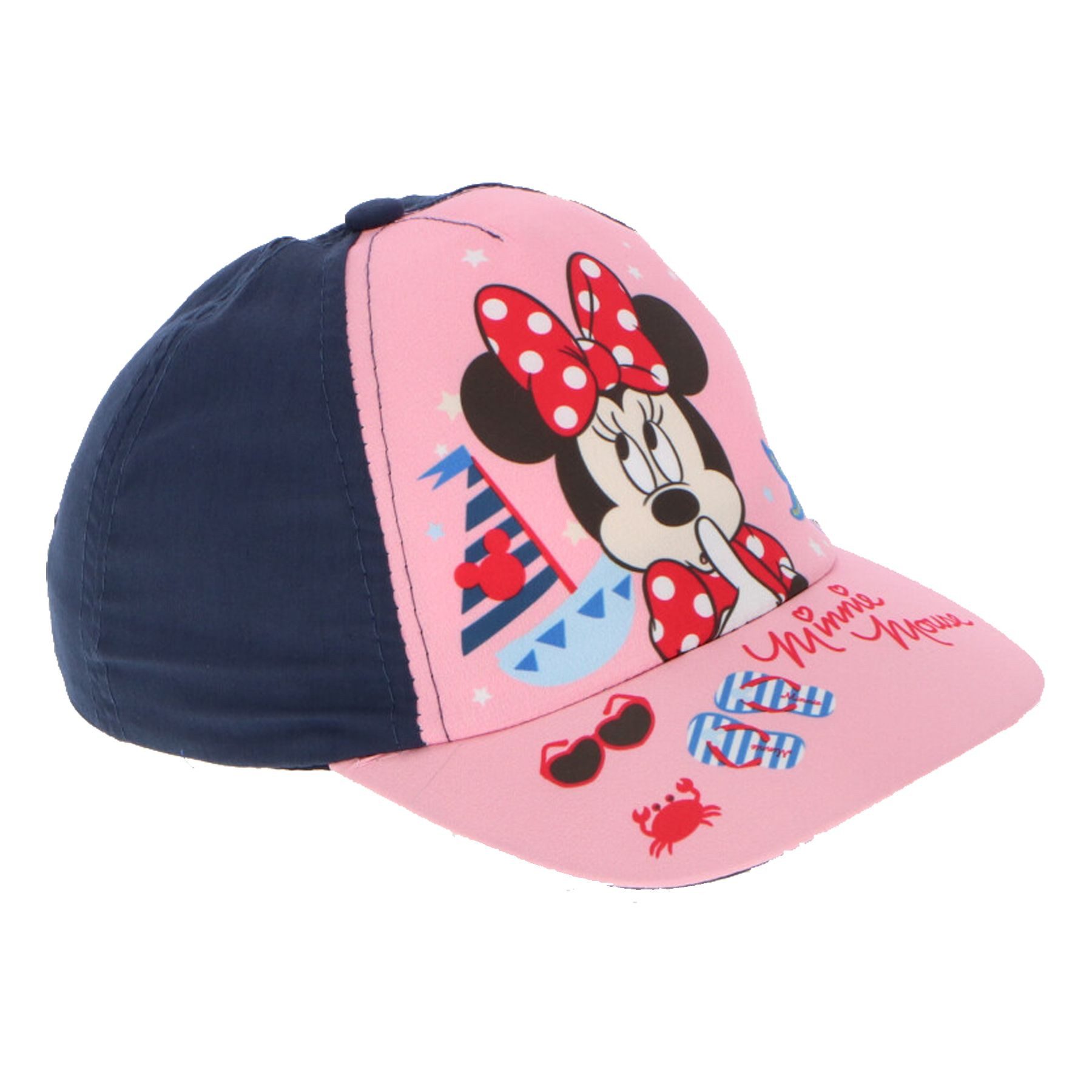 Disney Minnie Mouse Baseball Cap Kappe aus 100% Baumwolle, Stylisch & Bequem