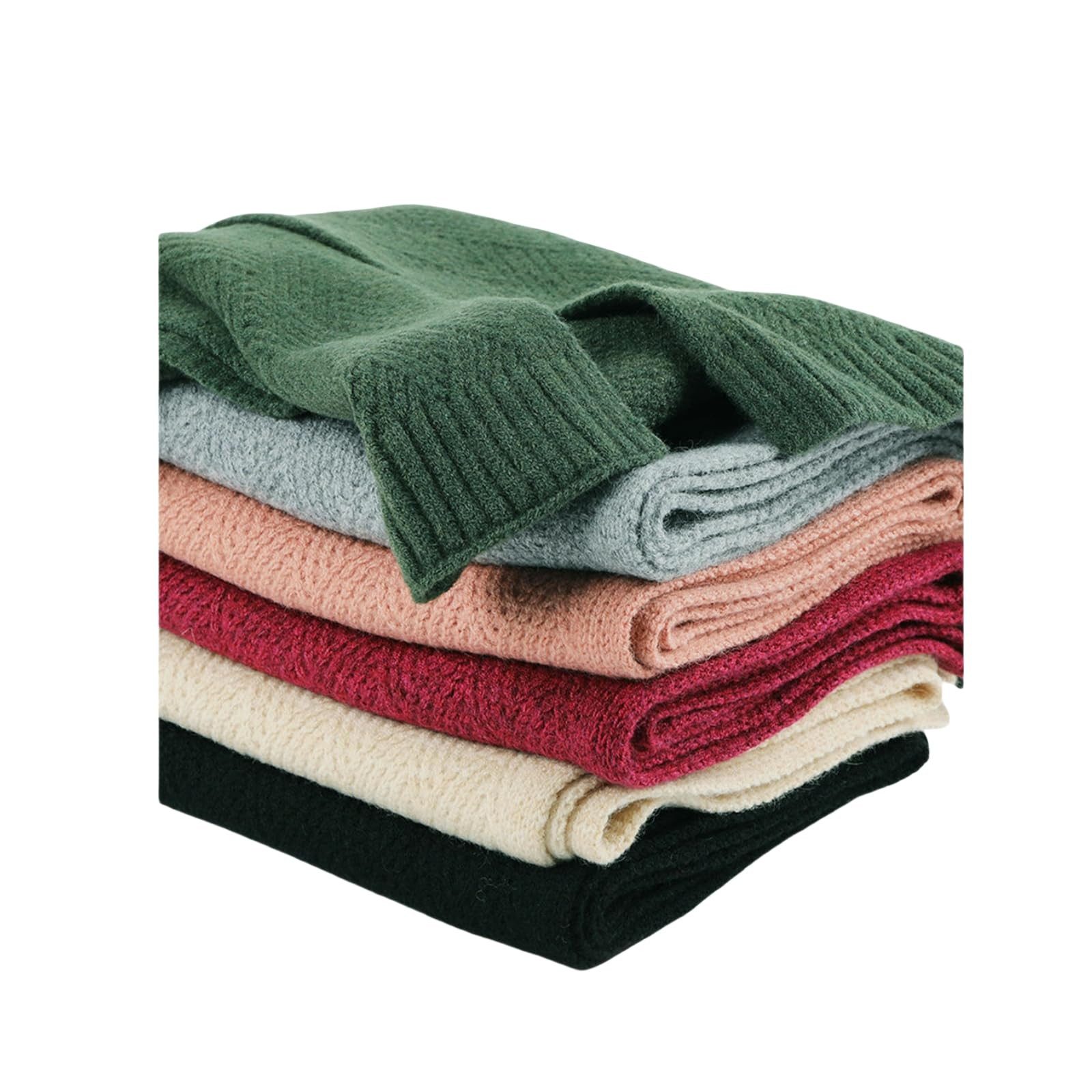 nsihing Modeschal Damen Gestrickter Wollschal Weicher Warmer Winter Einwickelschal, (Ideal für Herbst und Winter), Perfektes Geschenk zu Halloween, Weihnachten  – Bild 4 von 5