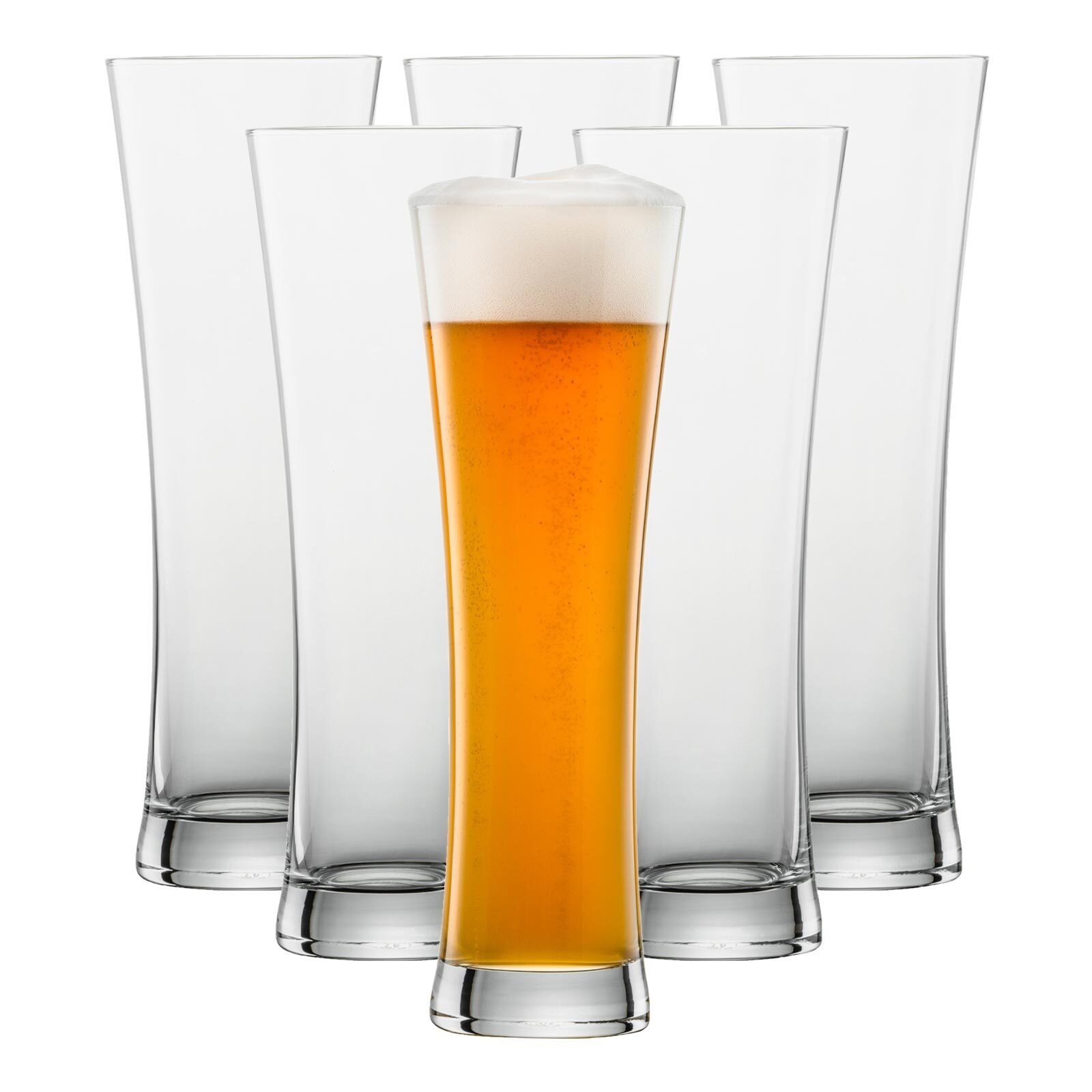 SCHOTT-ZWIESEL Bierglas Beer Basic Weizenbiergläser 0,5 Liter 6er Set, Glas