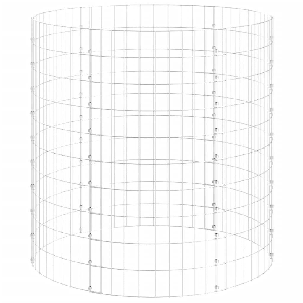 vidaXL Komposter Gartenkomposter Ø100x100 cm Verzinkter Stahl, (1 St)