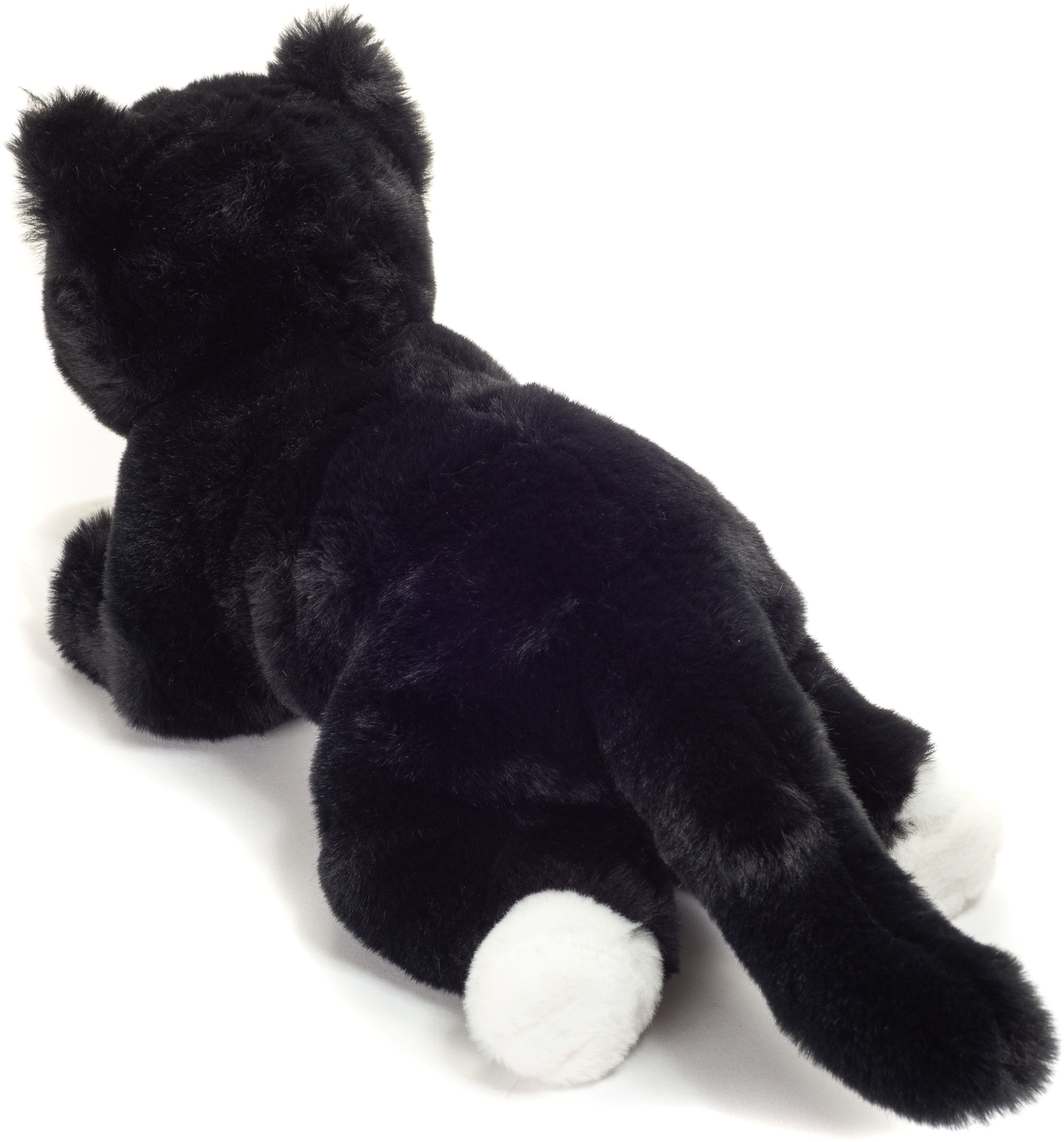 Teddy Hermann® Kuscheltier Schlenkerkatze schwarz 30 cm, zum Teil aus recyceltem Material