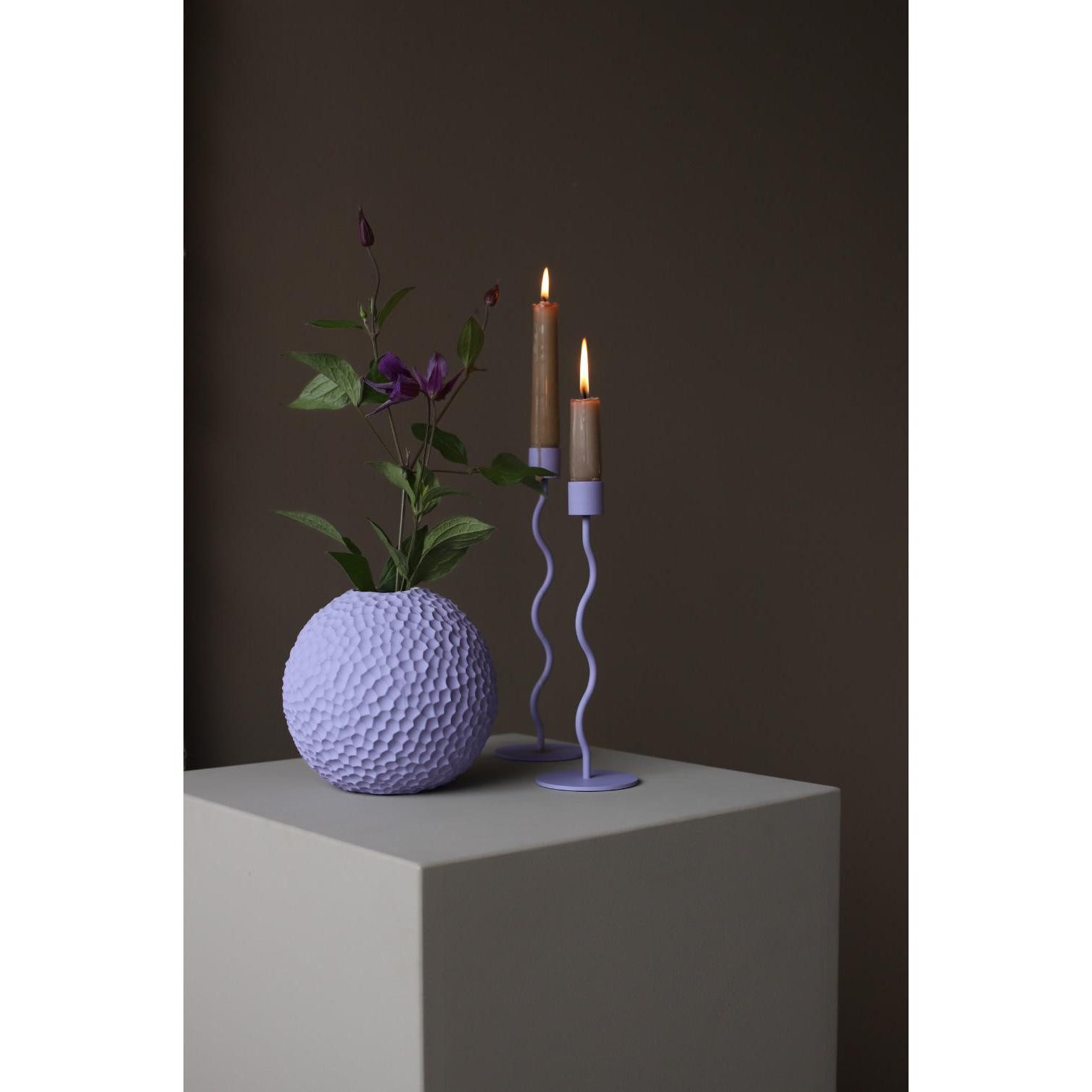 Cooee Design Kerzenhalter Cooee Design Kerzenhalter Curved Mauve (23,5 cm)