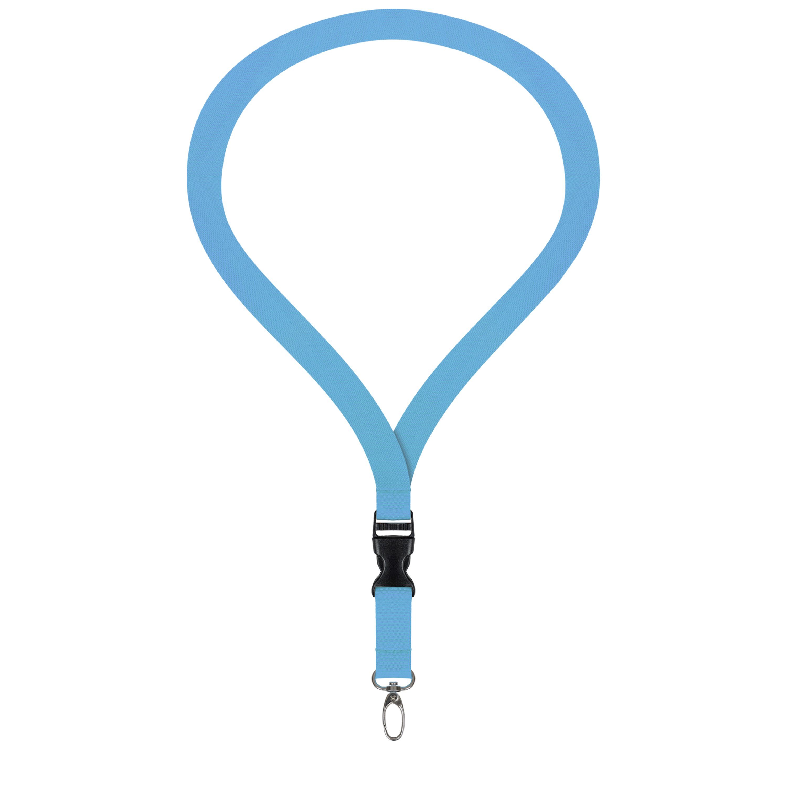 WEBBOMB Schlüsselanhänger 3x Lanyard unbedruckt Schlüsselbänder Schlüsselband Umhängeband 20 mm