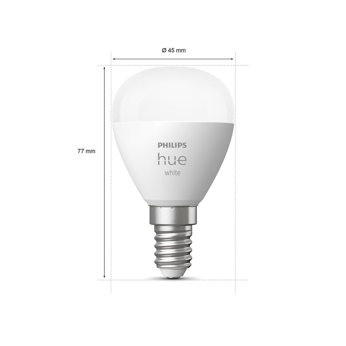 Philips Hue E14, Einzelpack, LED-Leuchtmittel E14 Warmweiß Leuchtmittel LED