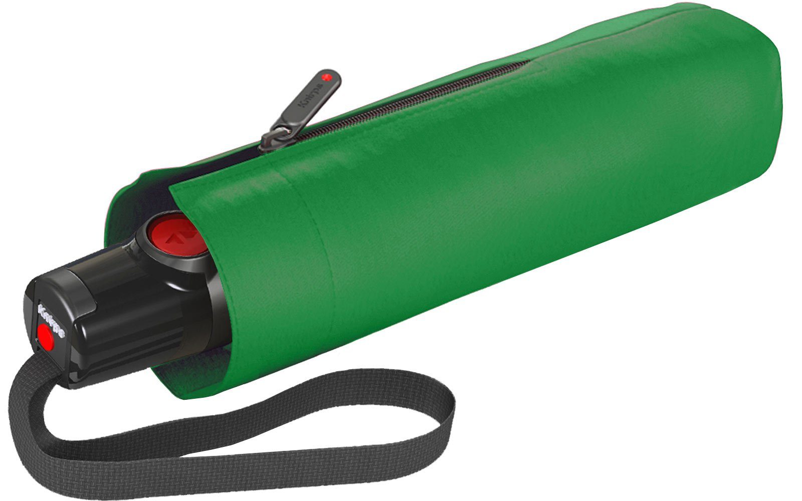 Knirps® Taschenregenschirm für Automatikschirm grün Auf-Zu-Automatik, Duomatic T.100 kleiner mit Handtasche die