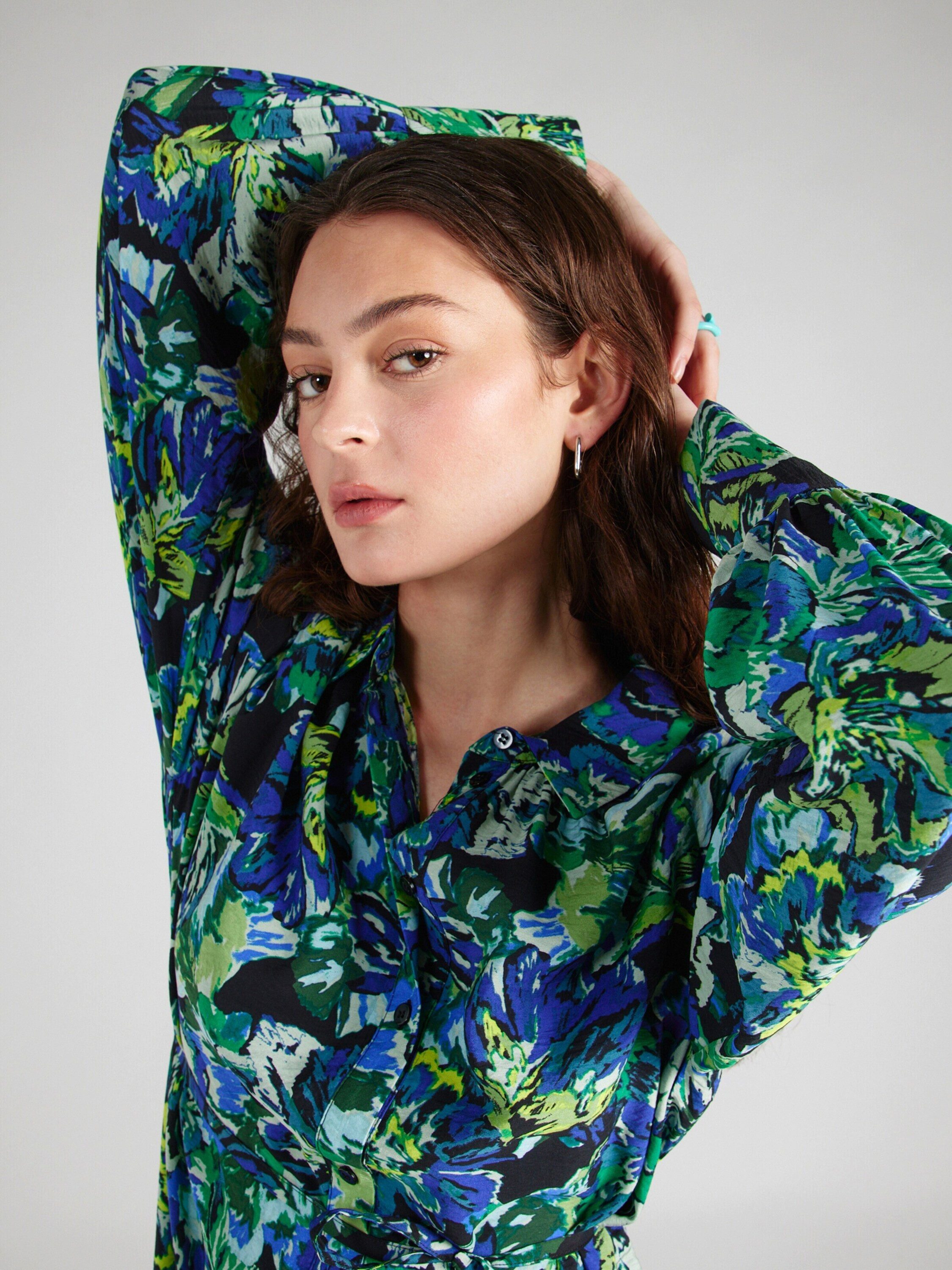 Vero Moda Blusenkleid ELIS ELLA (1-tlg) Drapiert/gerafft