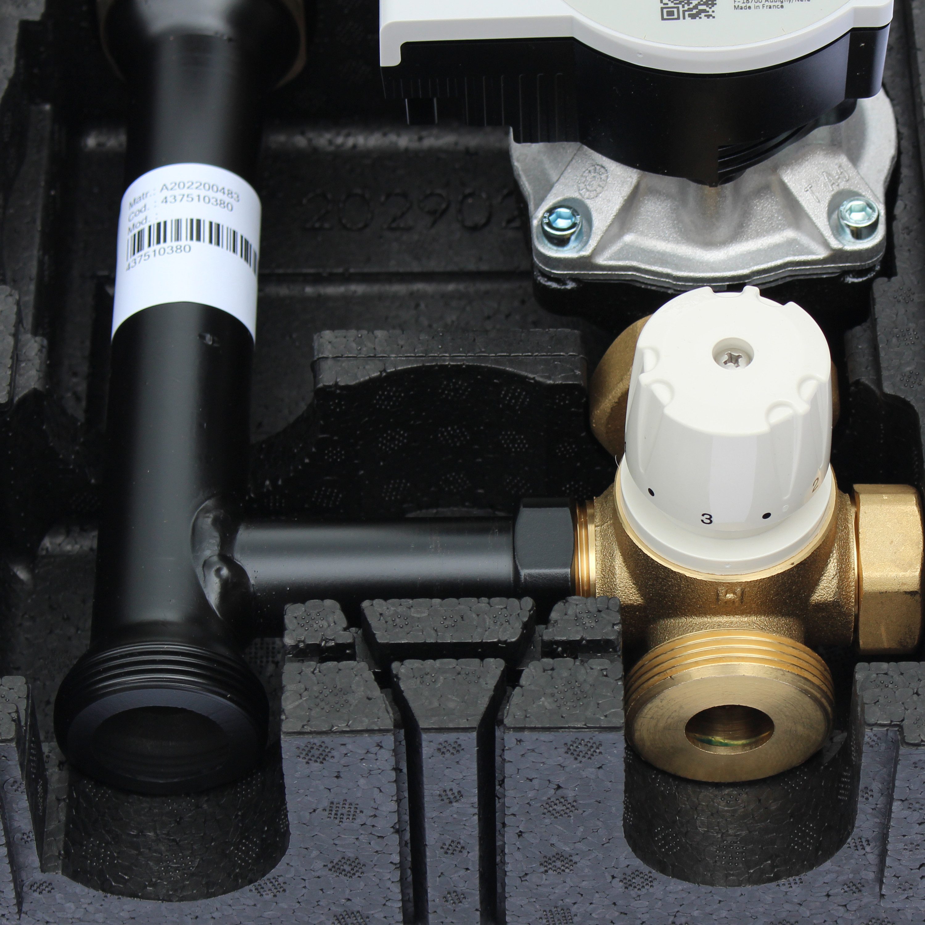 Environ Fußbodenheizung EcoMix EN004 Heizkreispumpengruppe mit Drei-Wege-Mischer, Festwertther