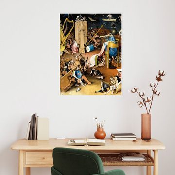 Posterlounge Poster Hieronymus Bosch, Der Garten der Lüste - Die Hölle (Detail) II, Malerei