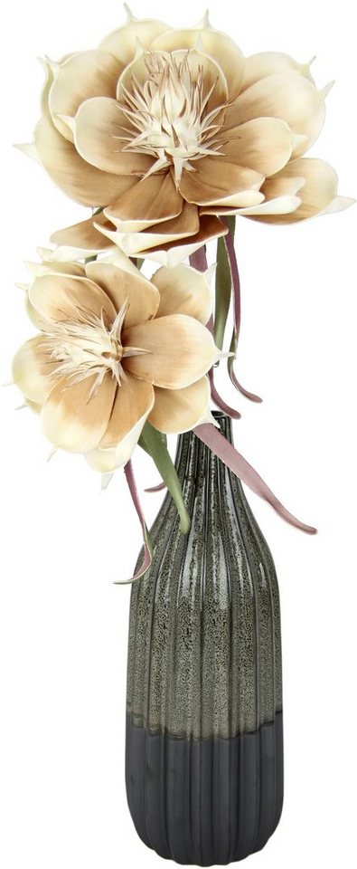 Kunstblume Magnolie, I.GE.A., Höhe 65 cm, In Keramikvase