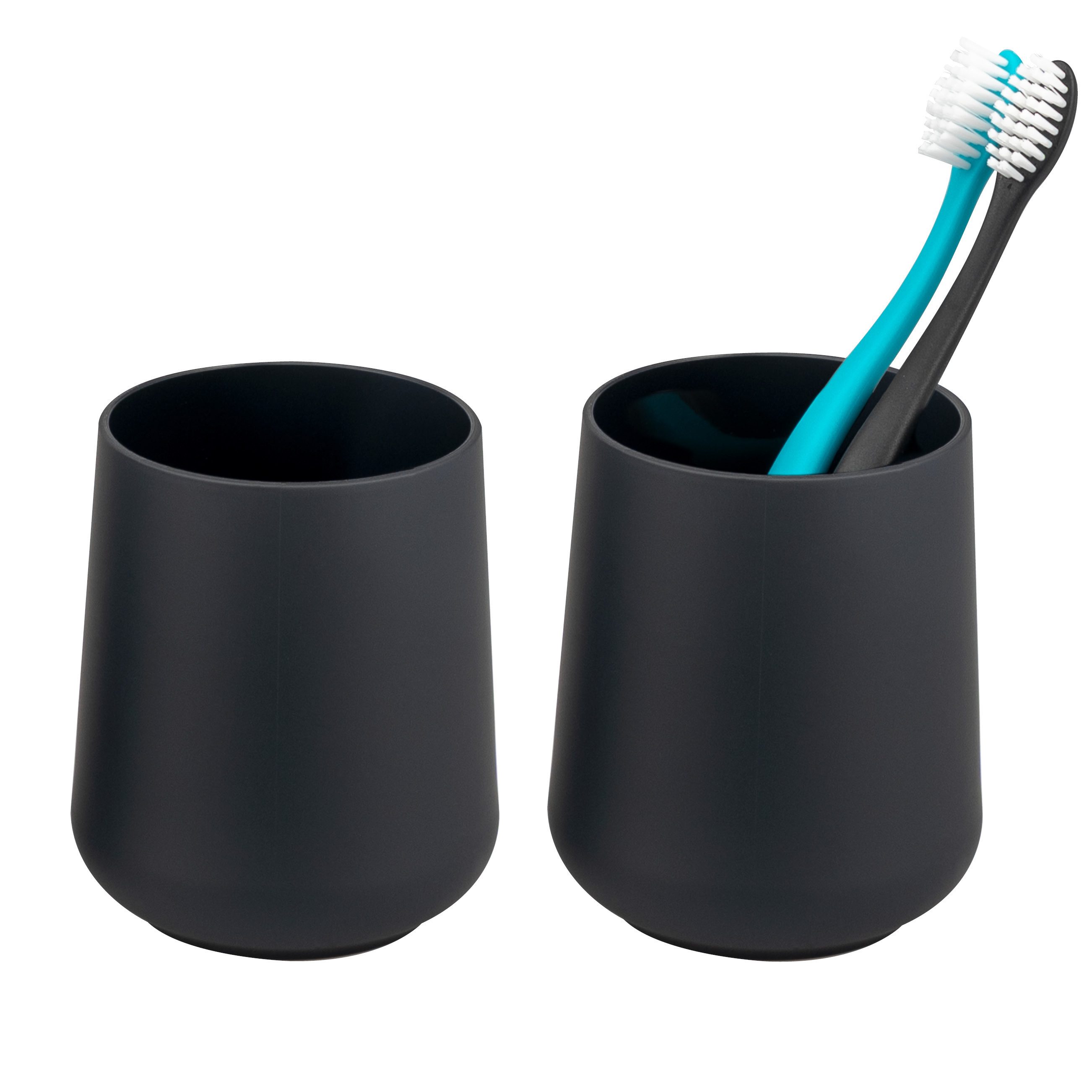eluno Zahnputzbecher TESERO 2tlg. Soft-Touch, (2-St)