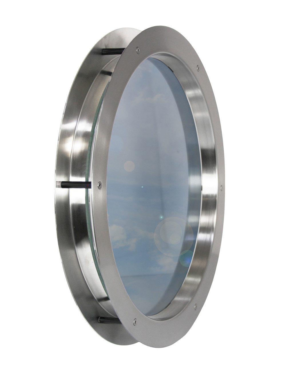 Fenster Edelstahl Bullauge TBAK-250 BS Klarglas beidseitig verschraubt, ros günstig online kaufen