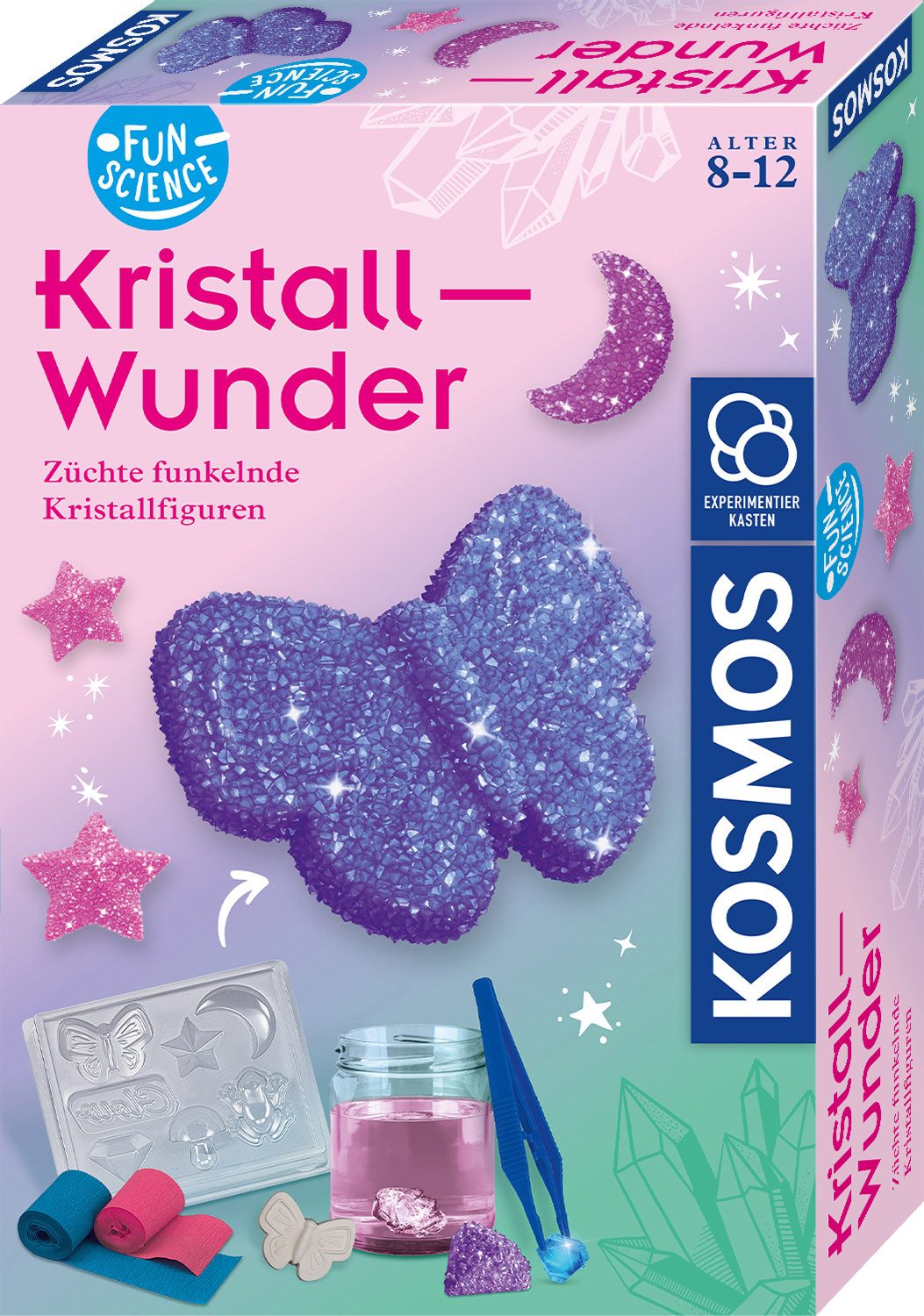 Kosmos Experimentierkasten Fun Science Kristall-Wunder, Made in Germany