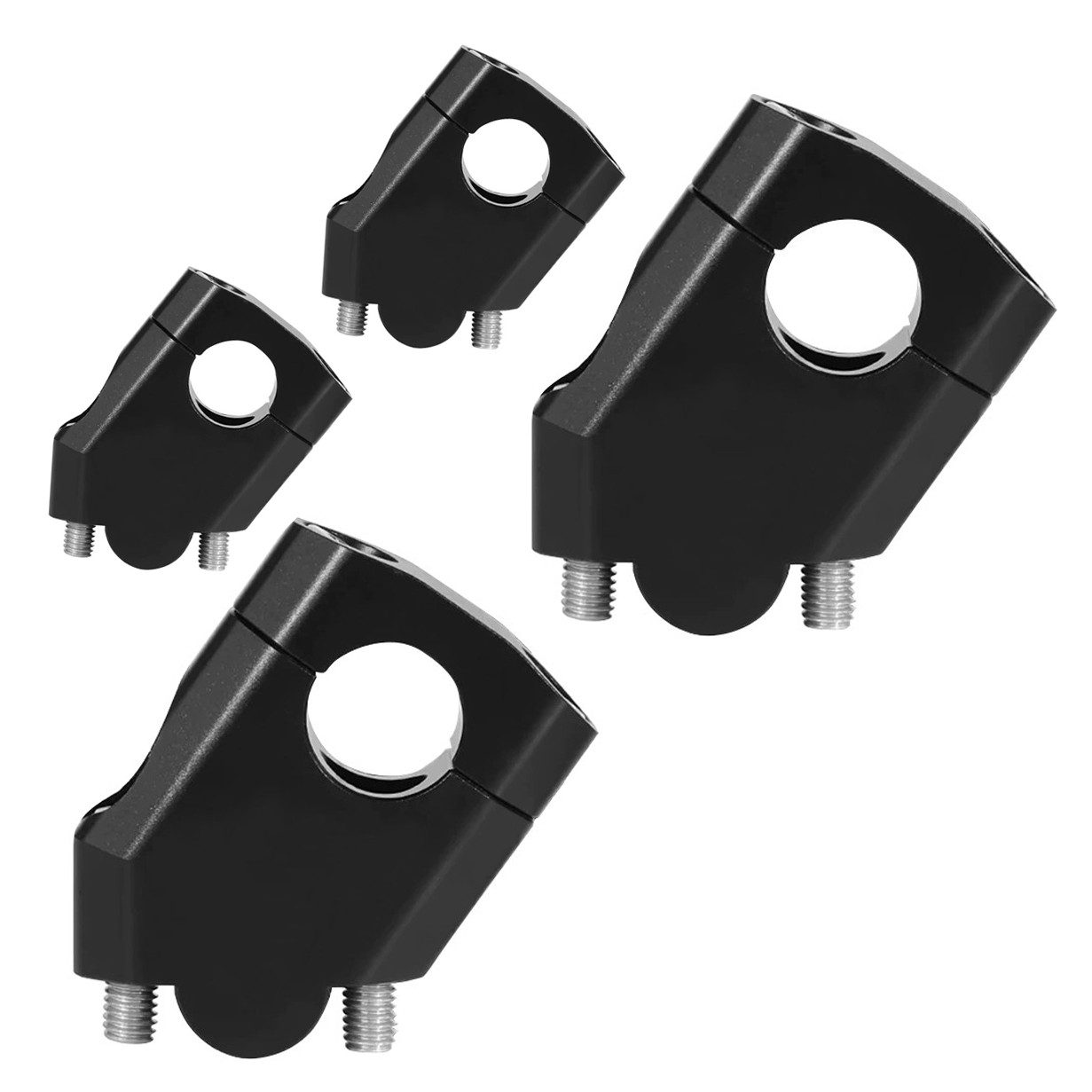 Sitzbank 2x Lenkererhöhung # 40mm Aluminium passend für Lenker mit Ø 22mm 7/8"