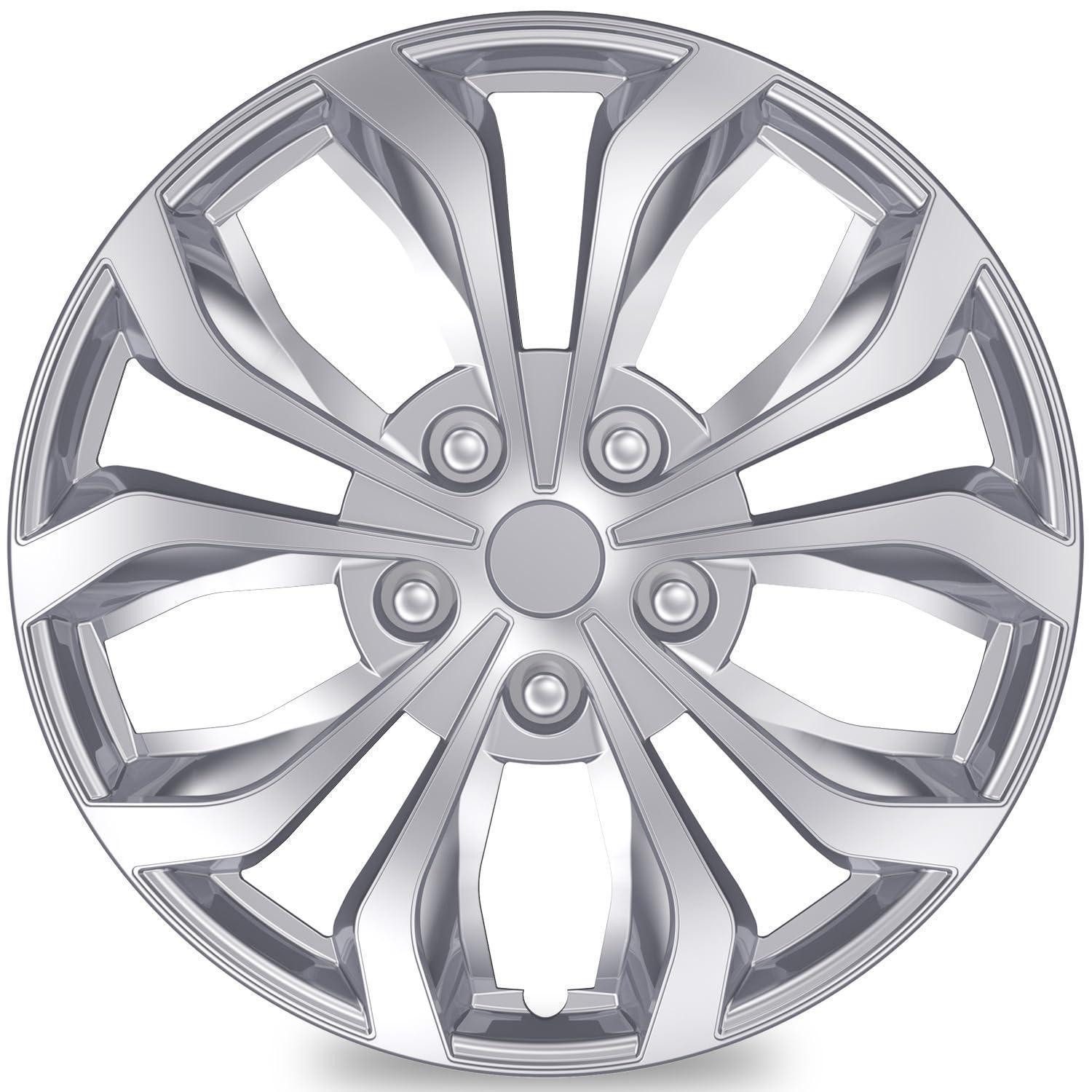 LuxusKollektion Radkappen Radkappen 14 Zoll 4er Set Radzierblenden Silber 14 Zoll