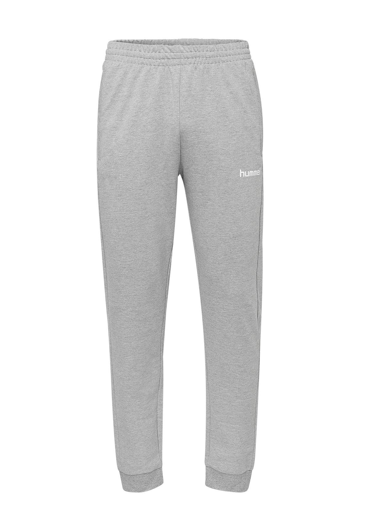 hummel Jogginghose Jogginghose Basic Stretch Sweat Pants HMLGO 5142 in Grau