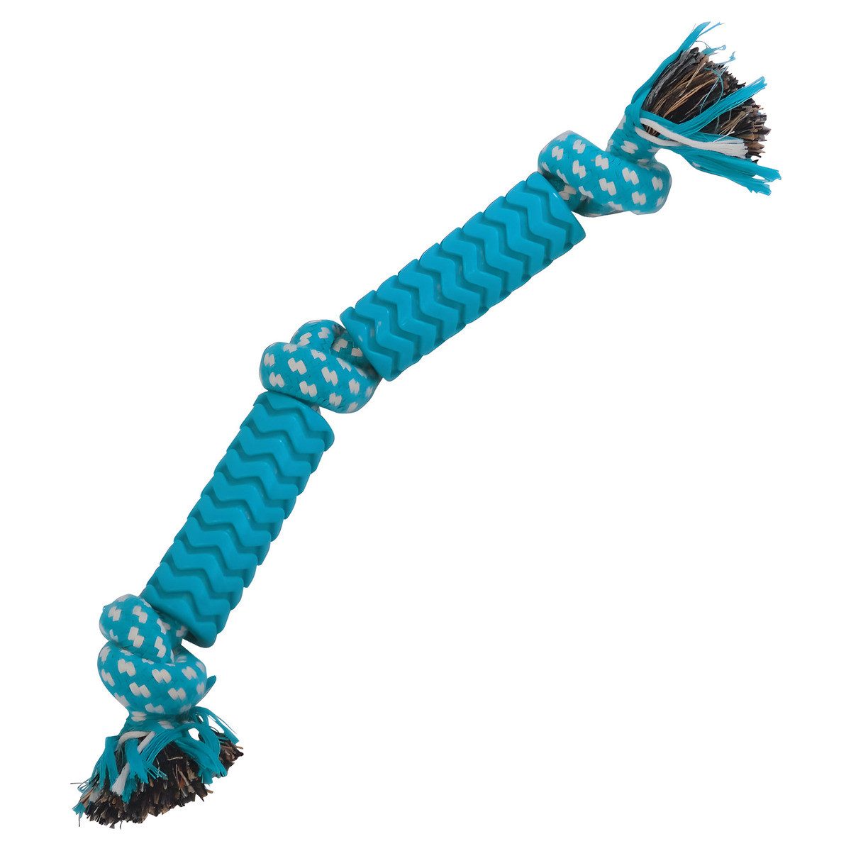 Nobby Spielknochen Hundespielzeug Stick mit Seil aus TPR