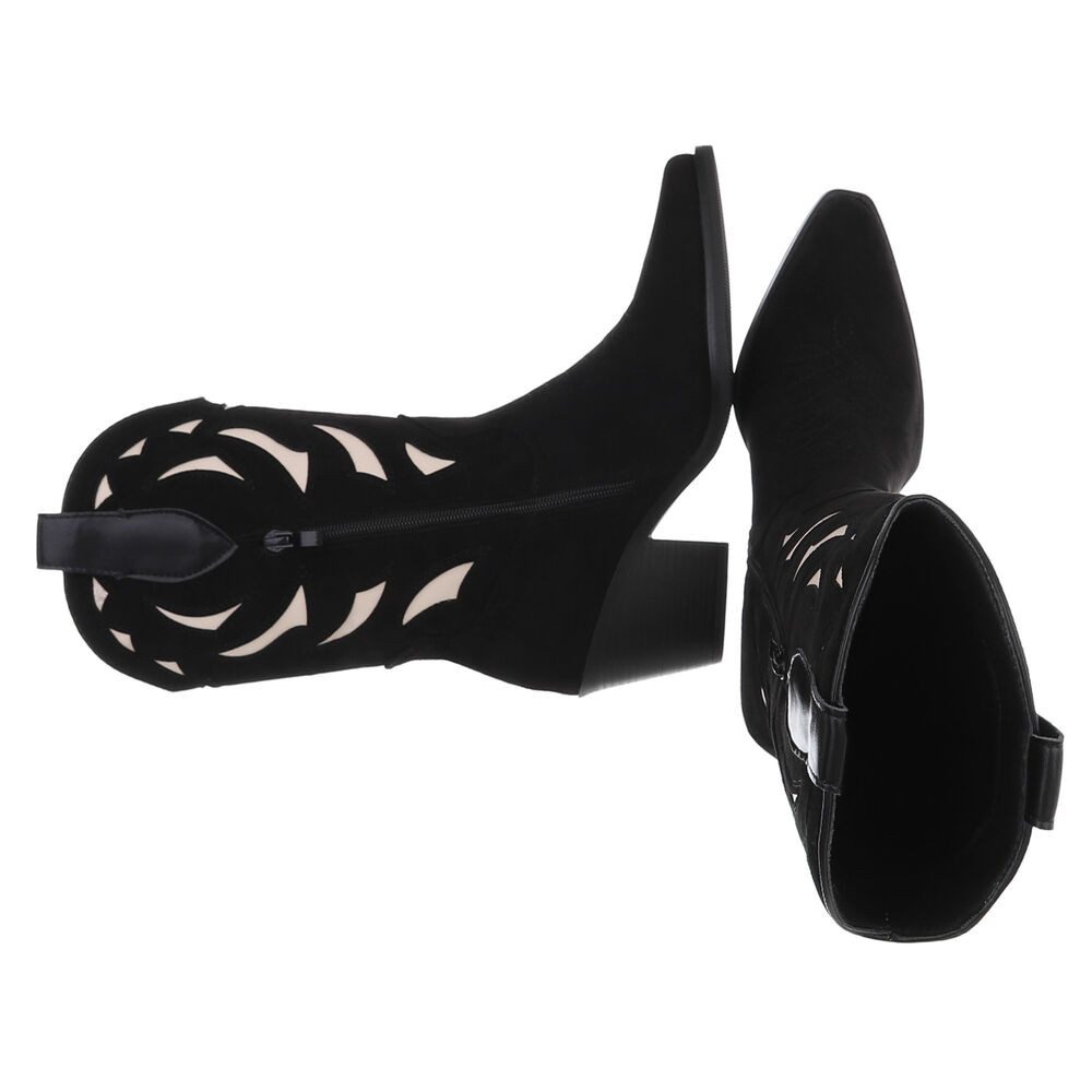 Ital-Design Trendige Westernstiefel mit Detailstickerei und Komfort Western günstig online kaufen