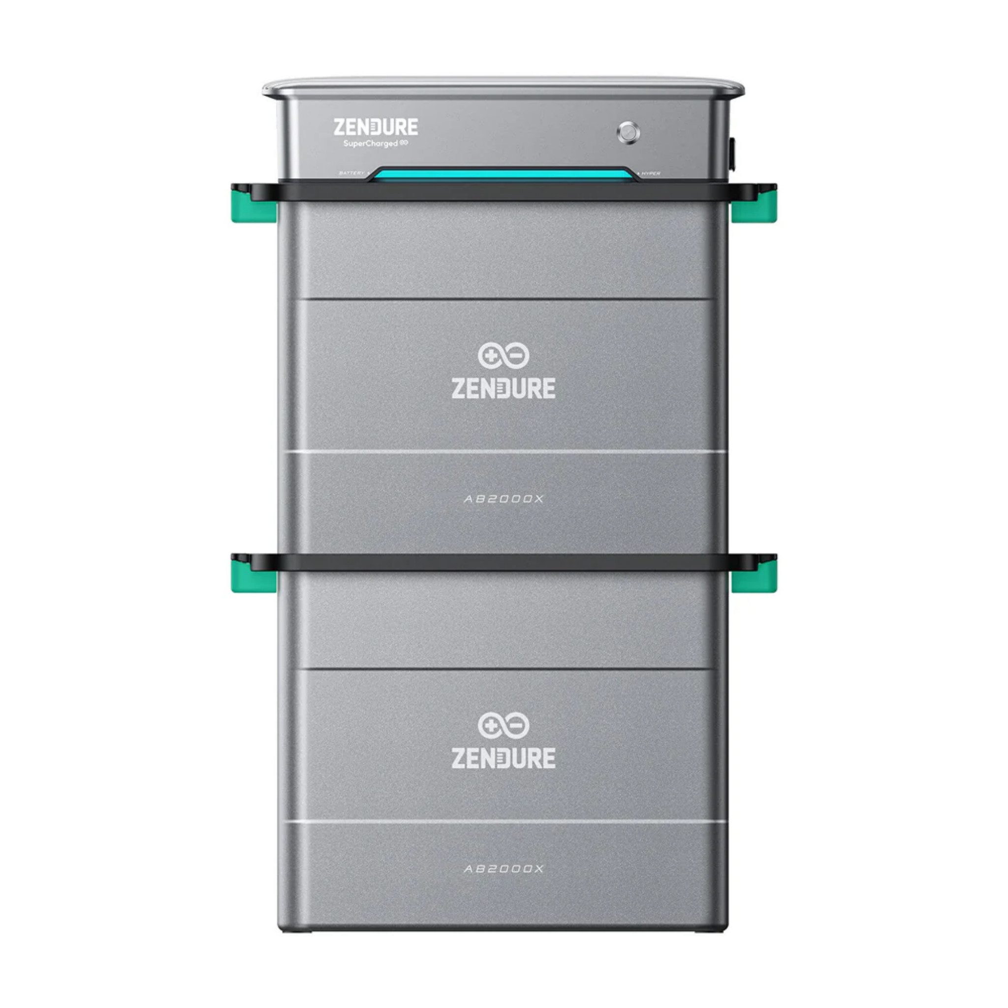 ZENDURE SuperCharged Balkonkraftwerk SolarFlow Hybrid Inverter Hyper 2000 mit 1/2/3/4 AB2000X Batterie, 1200 W, LiFePO4, (Set, Hyper 2000+1/2/3/4 AB2000X (1920Wh-7680Wh), Tüv Zertifiziert, IP65, Plug and play