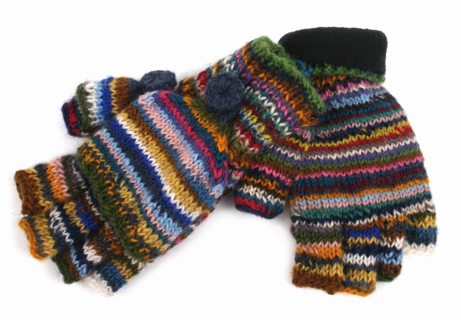 El Puente Fäustlinge Vario-Handschuhe, Größe M, Handmade Handmade