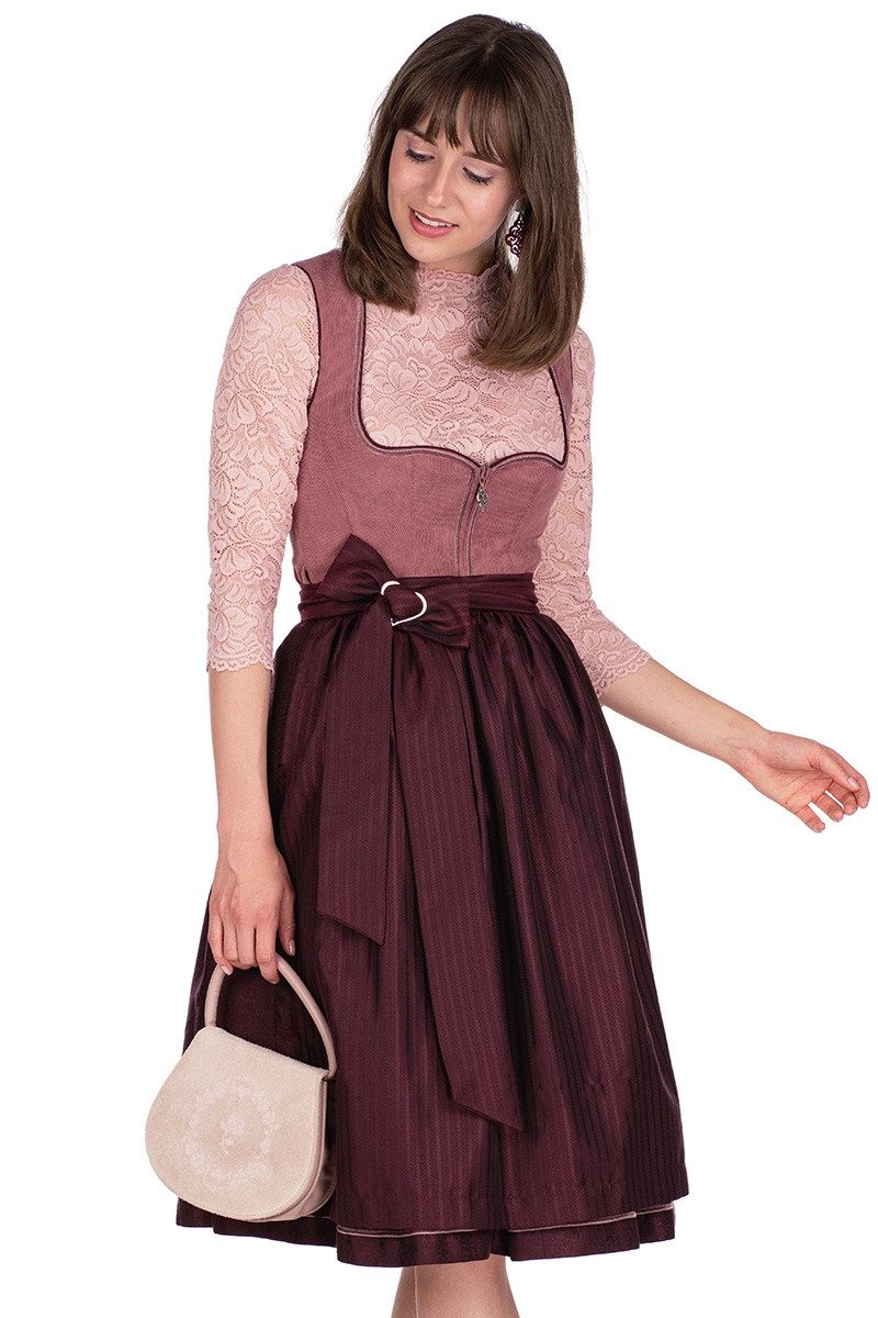 MarJo Dirndl Cord Dirndl 2tlg. - VIOLET - rosenholz/bordeaux – Bild 2 von 5